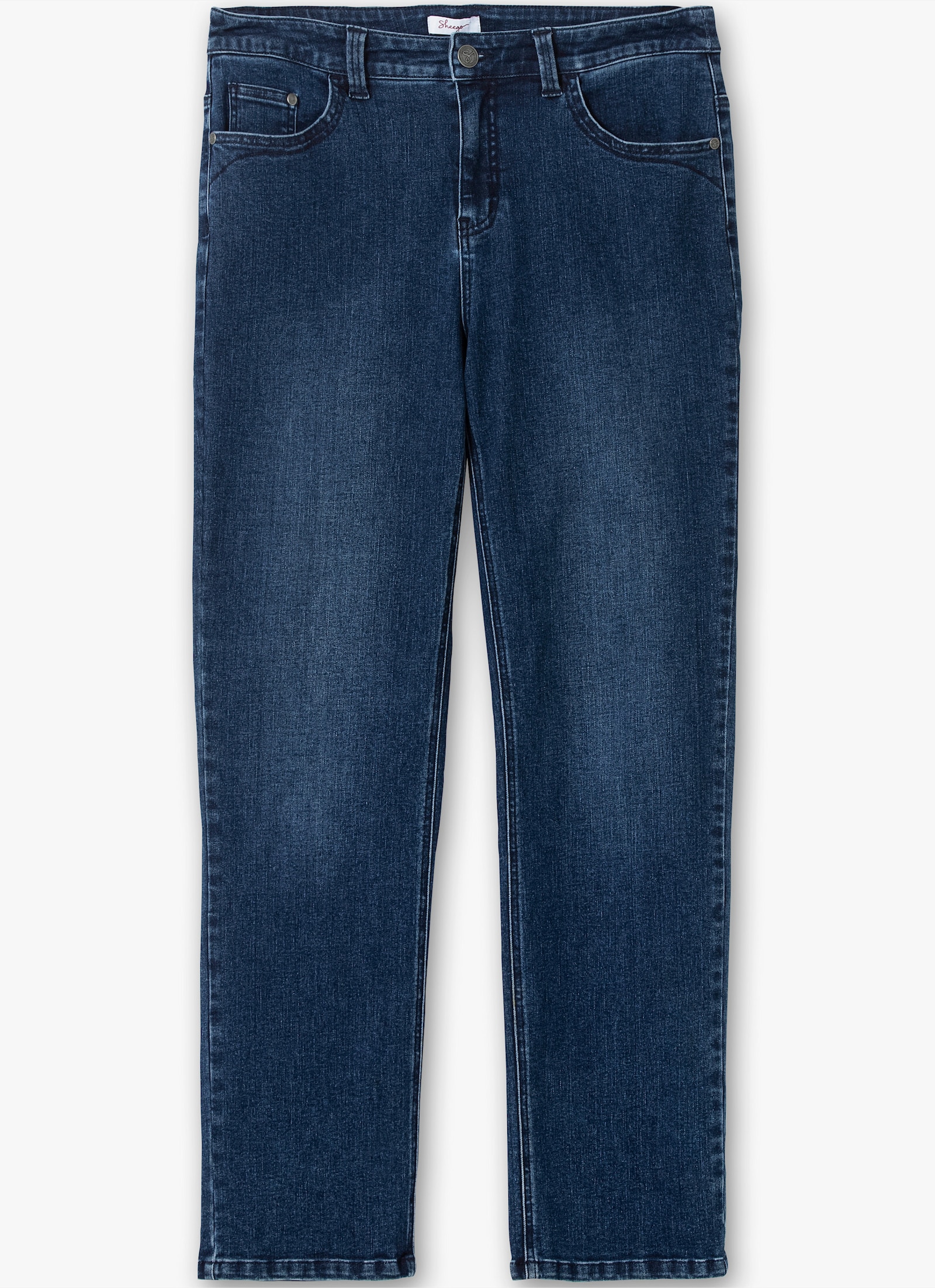 sheego Rechte jeans met TruTemp365®-vezels - dark blue denim