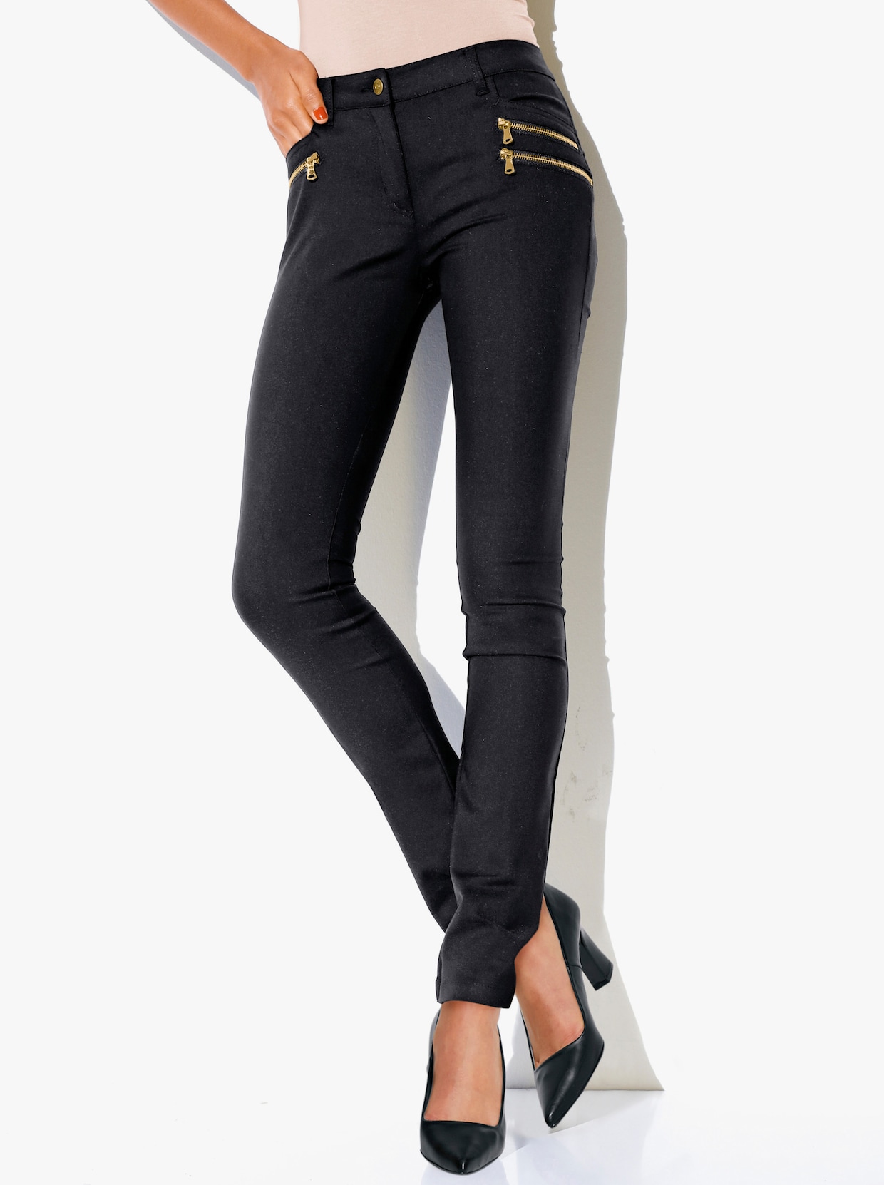 heine Pantalon effet ventre plat - noir