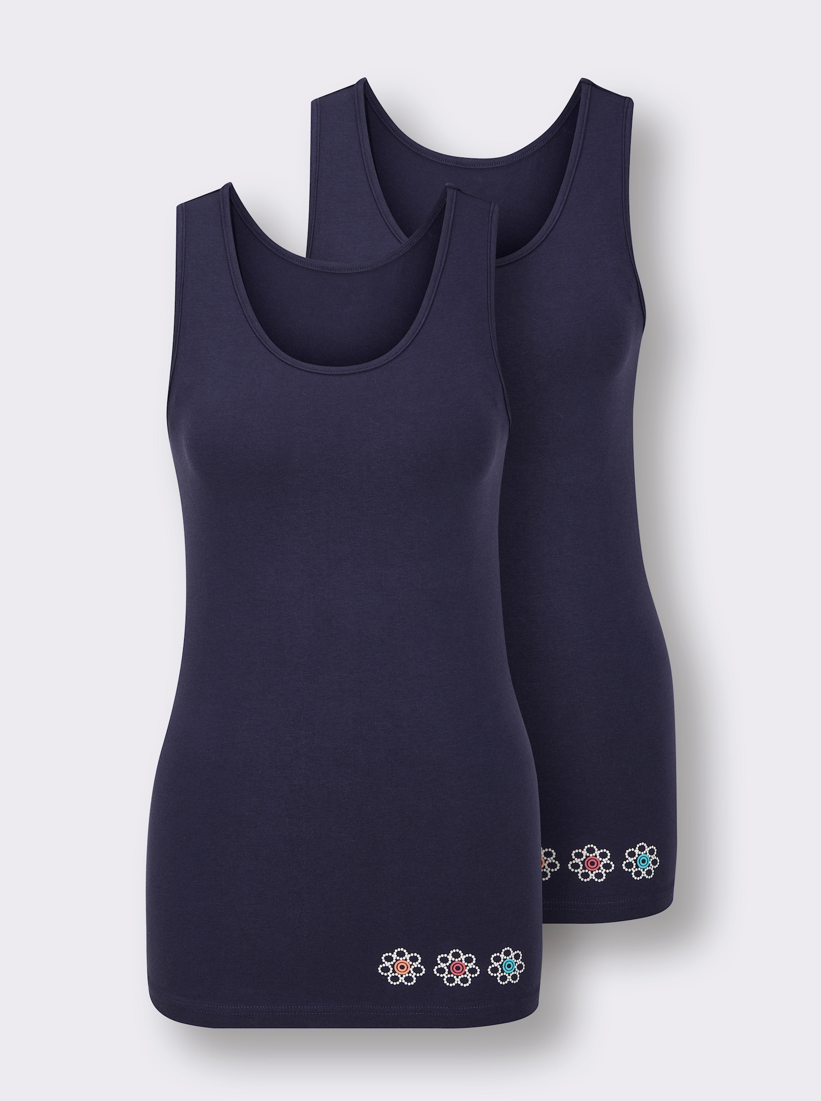 wäschepur Achselhemd - marine