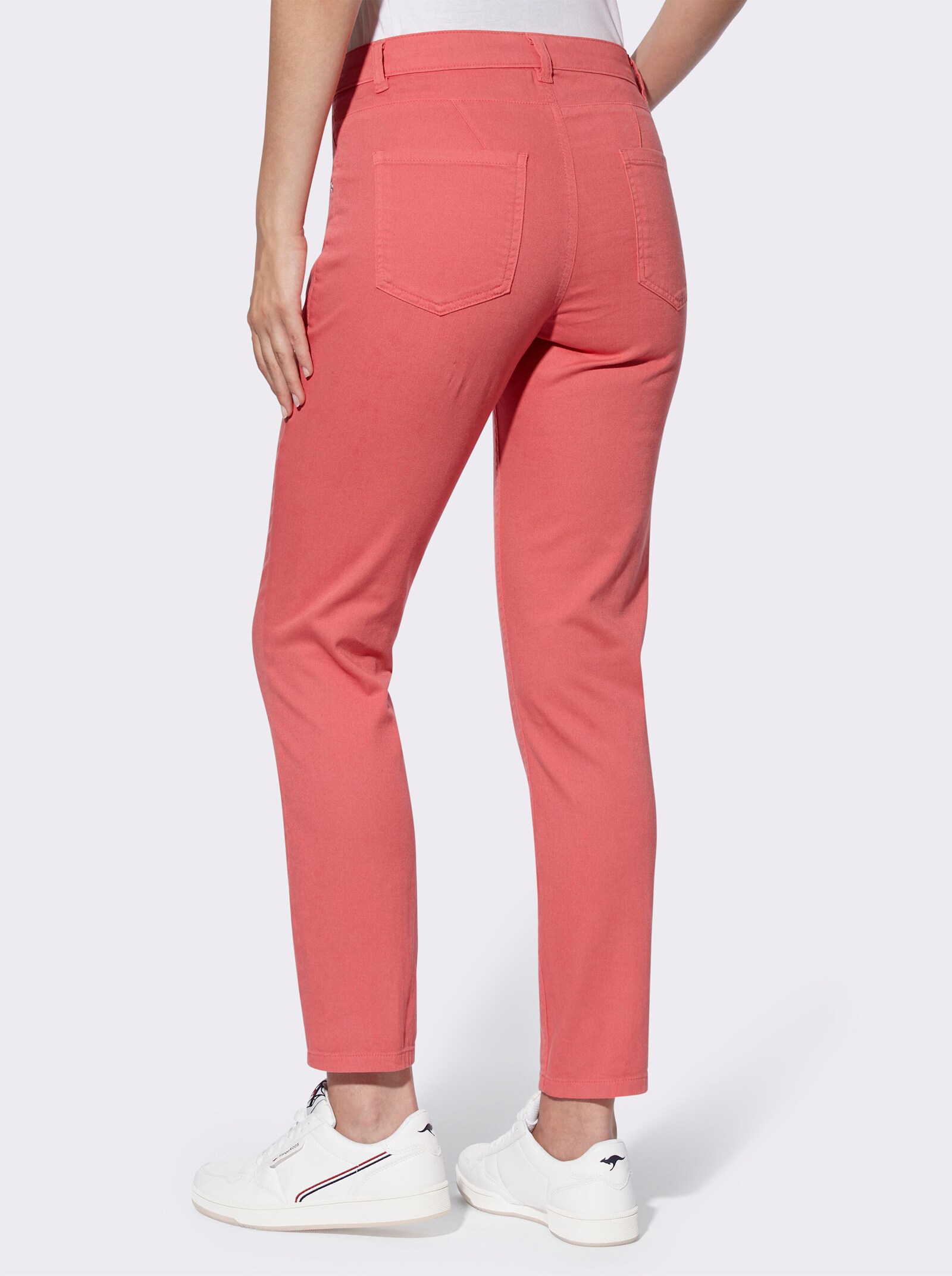 heine 7/8-Hose in 5-Pocket-Style - grapefruit