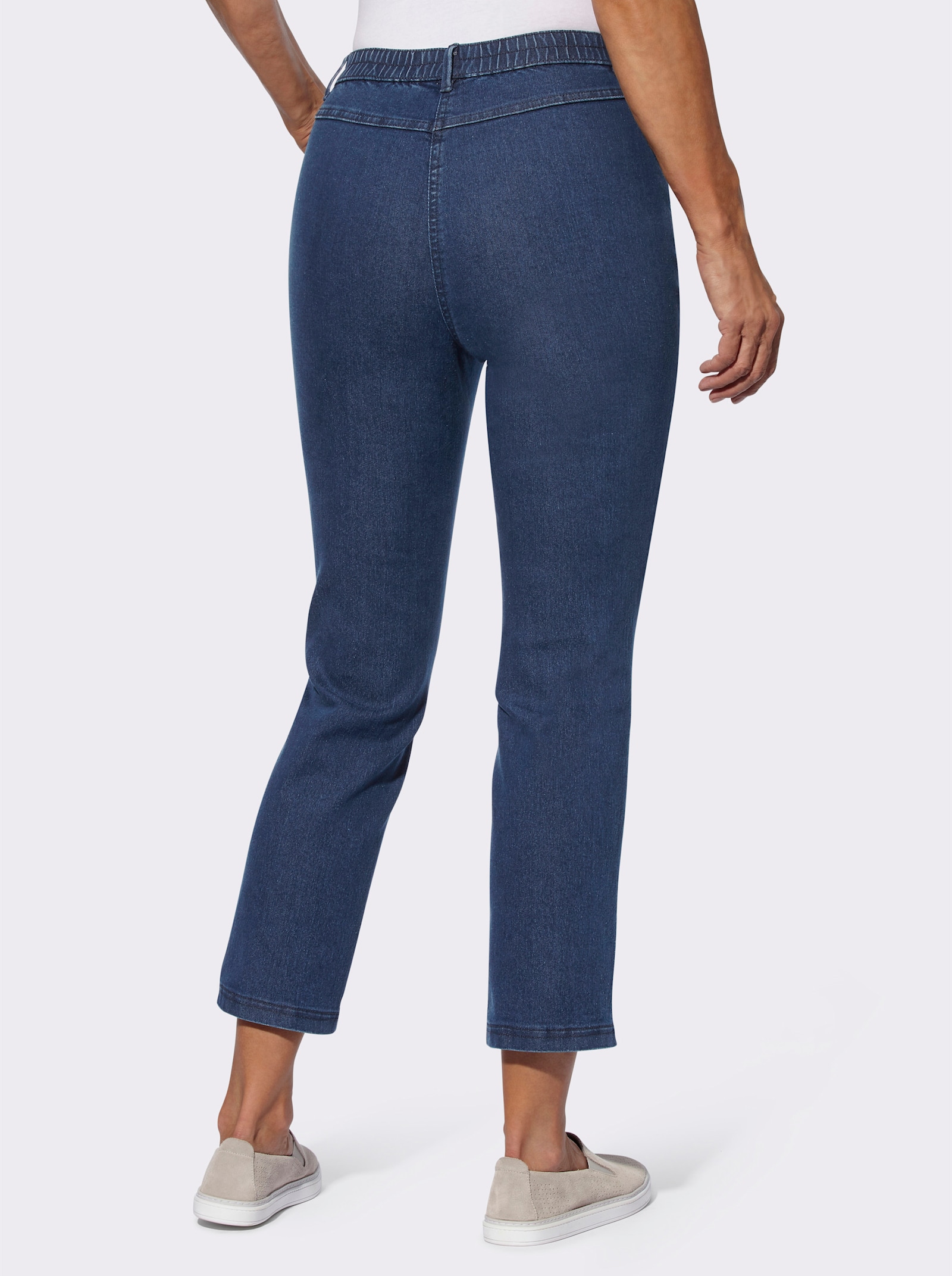 7/8-jeans met ritssluitingen opzij - blue-stonewashed