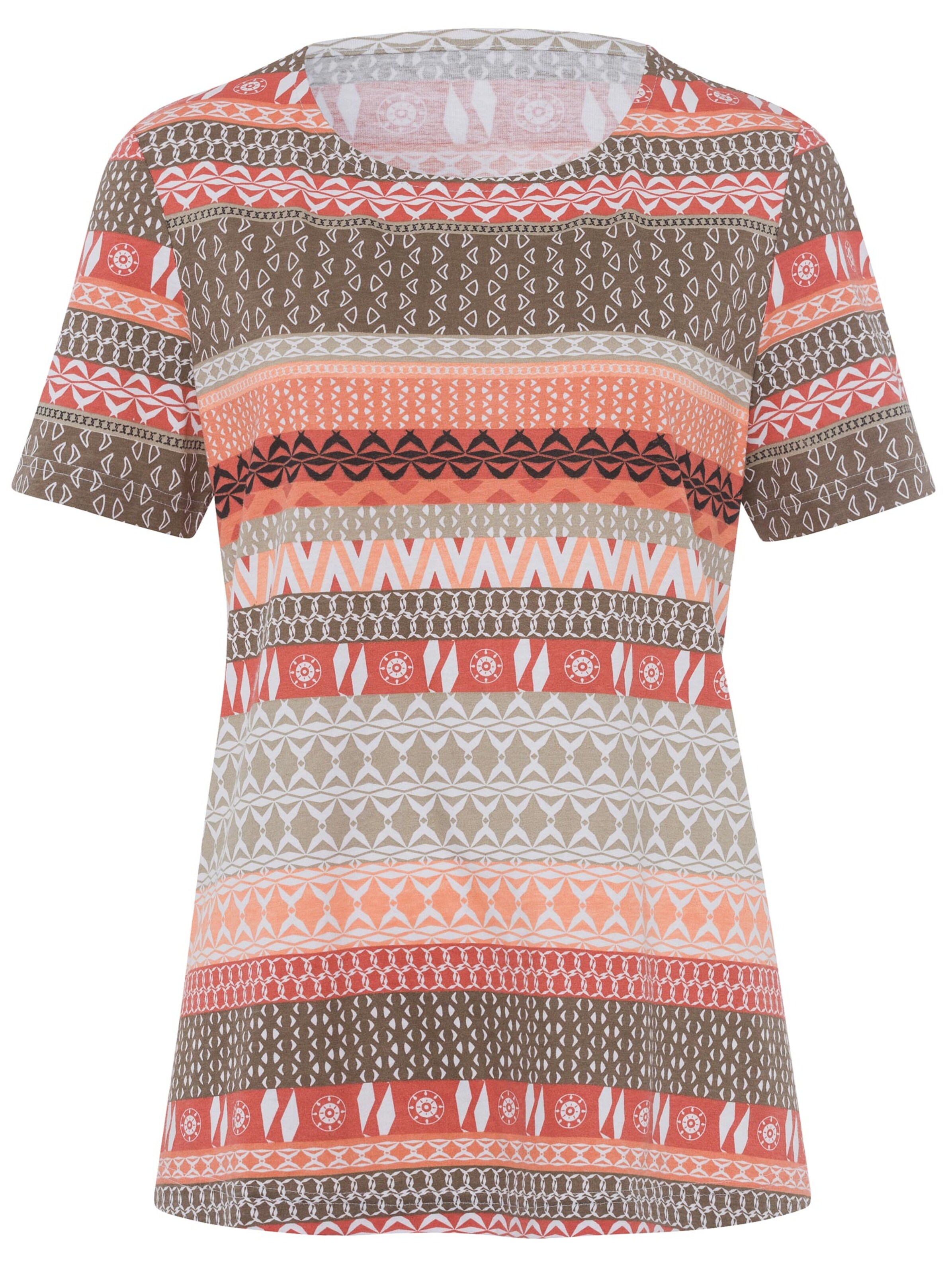 Shirt - apricot-bedruckt