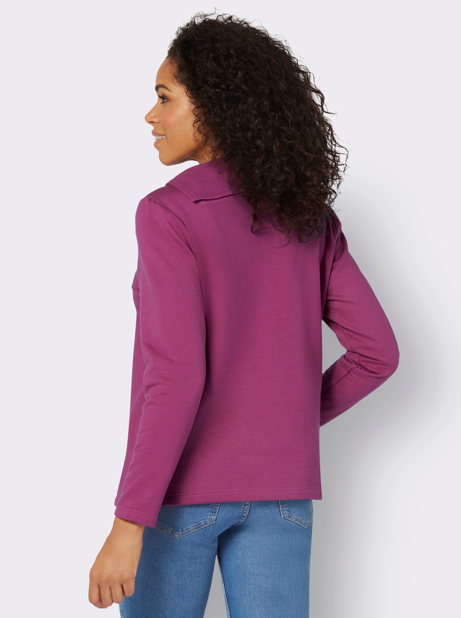 Sweatshirt mit Schalkragen - erika