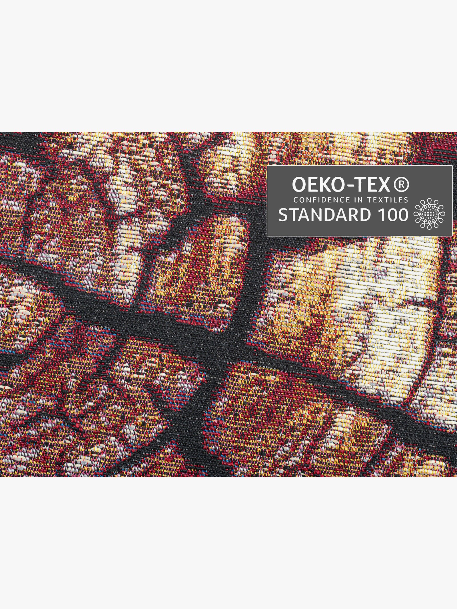 Theko Teppich - braun-gemustert