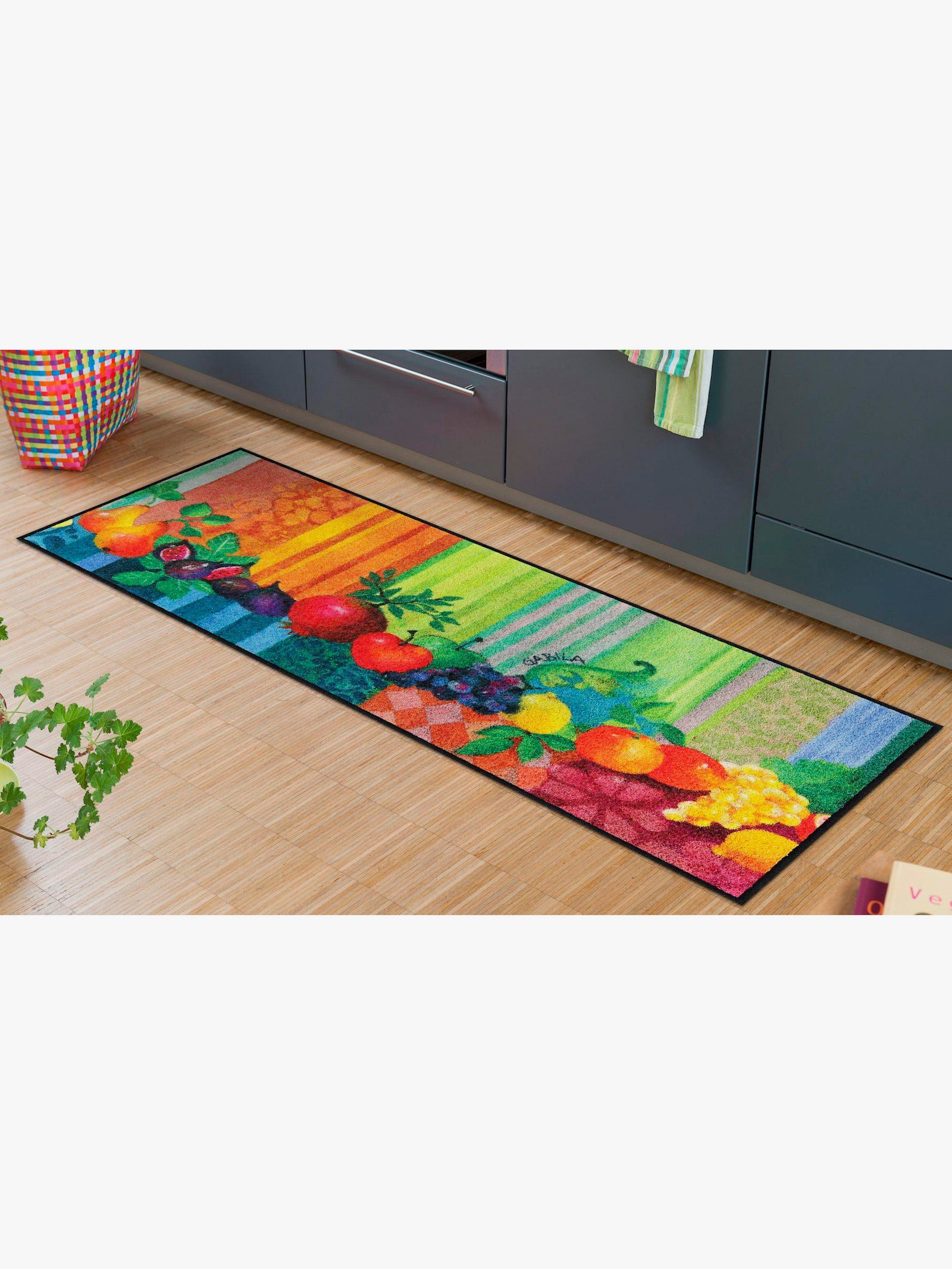 Salonloewe Fußmatte - orange-bunt