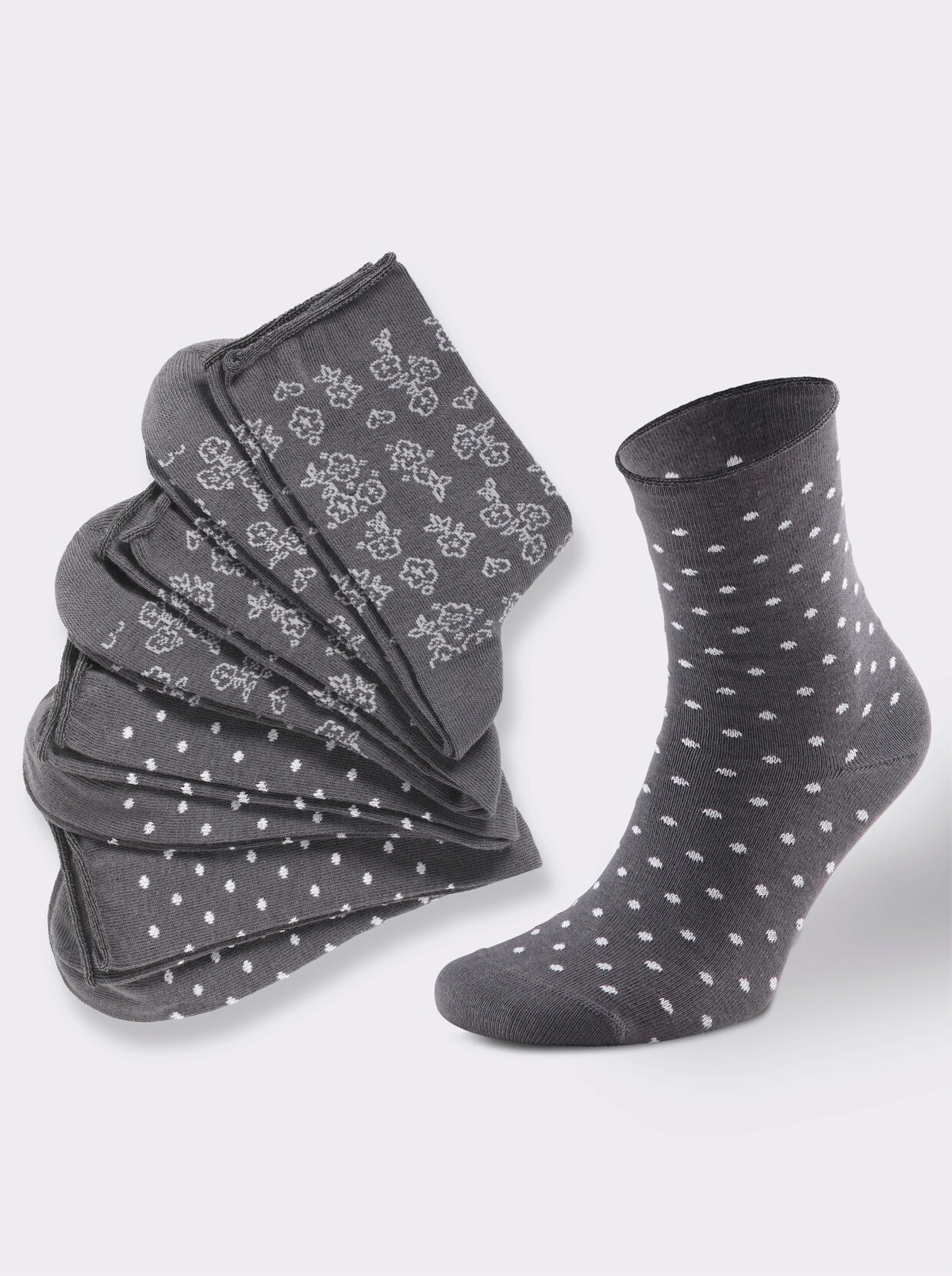 wäschepur Damen-Socken - anthrazit