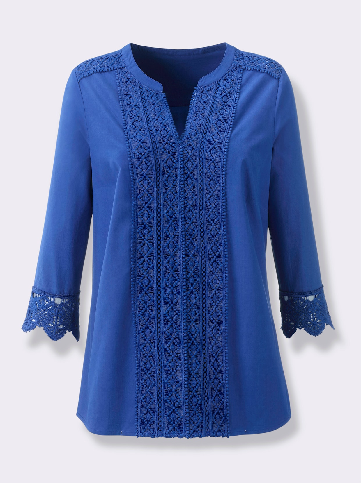 Comfortabele blouse - koningsblauw