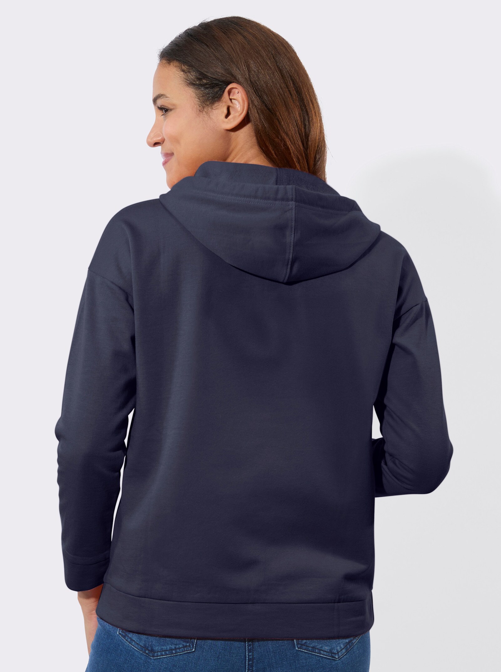 Sweatshirt mit Kapuze - marine