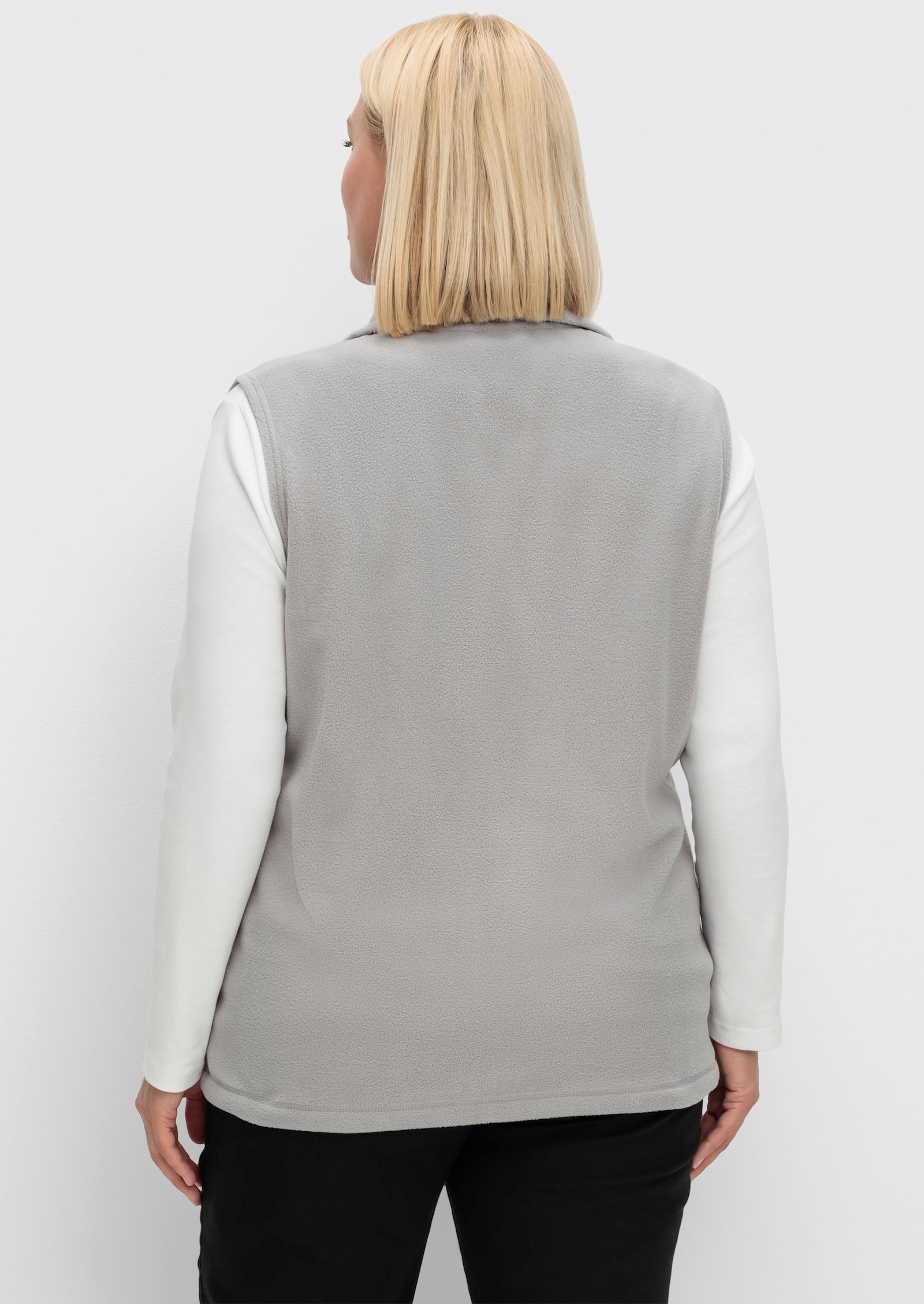 Fleeceweste mit Antipilling-Ausrüstung - grau