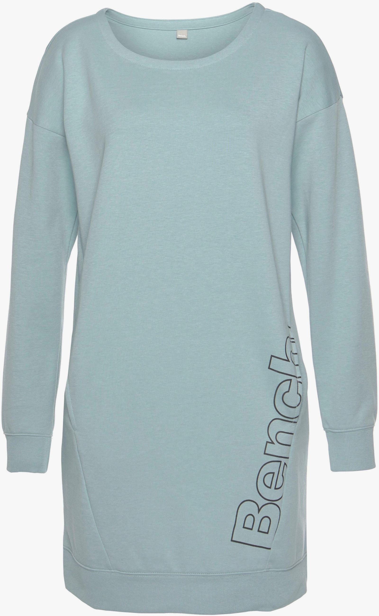 Bench. Loungewear Sweatkleid - mint-schwarz