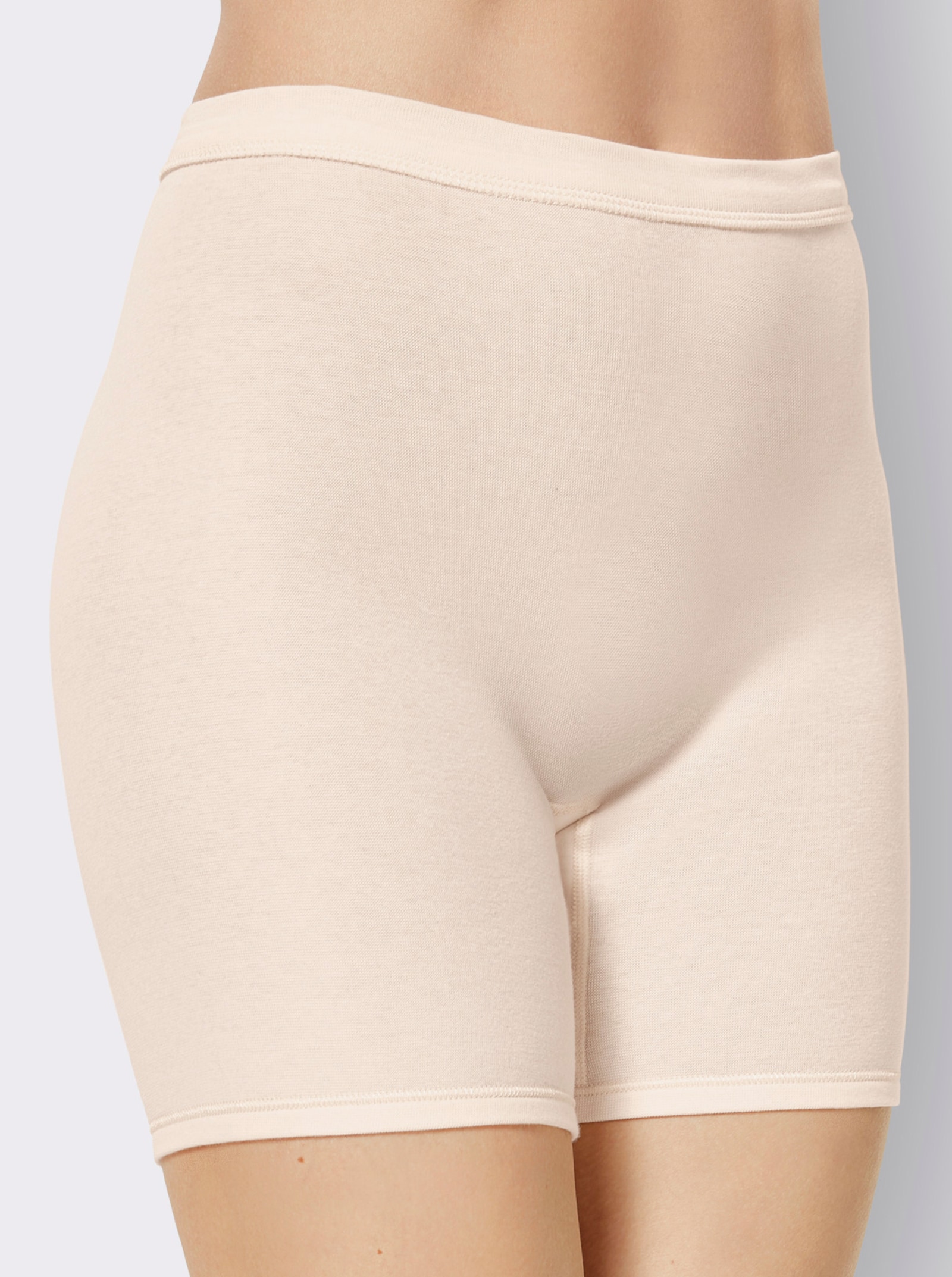 wäschepur Slip met lange pijpjes en softband - ivoorkleur