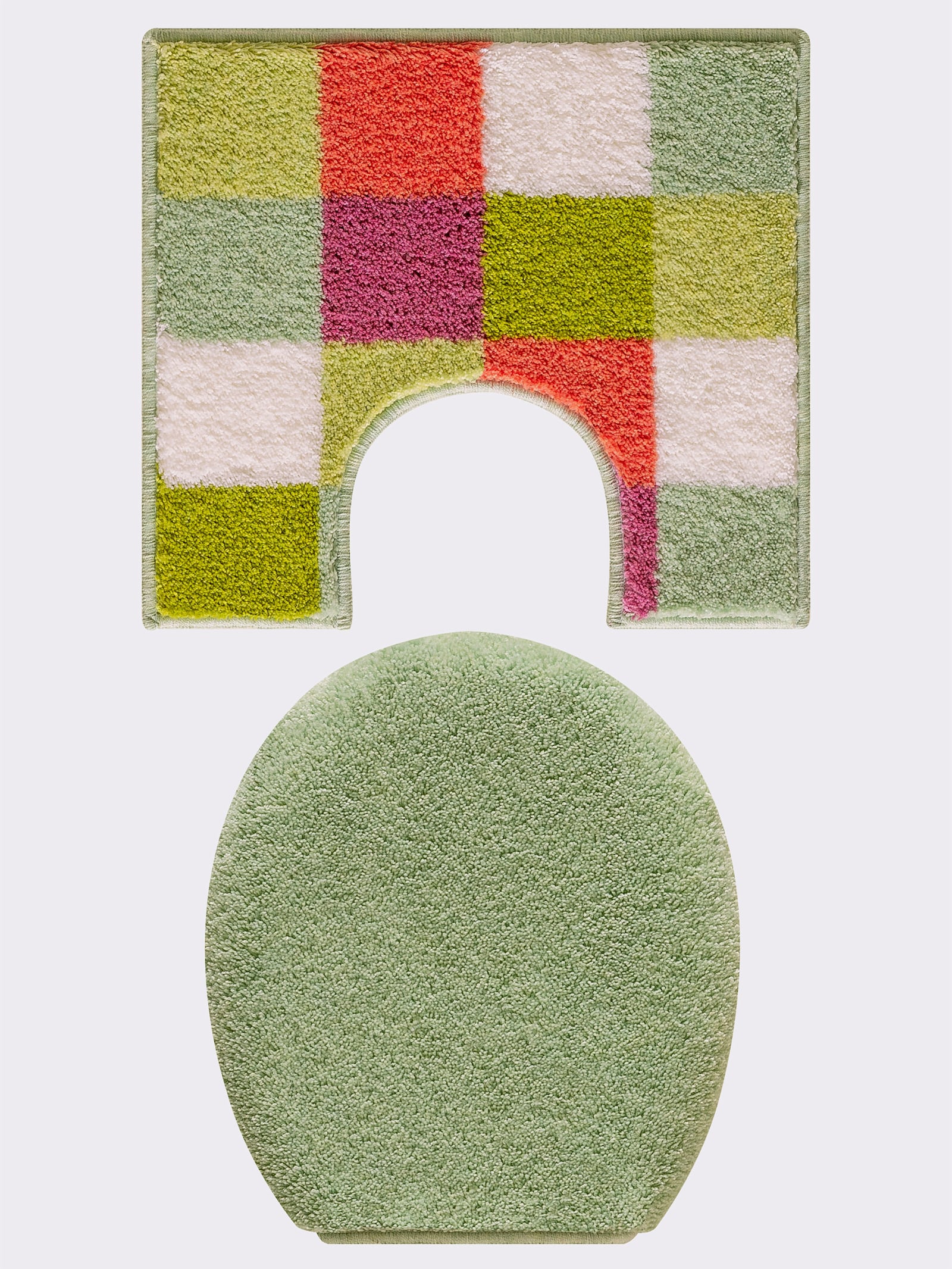 Grund Tapis de bain - corail-vert