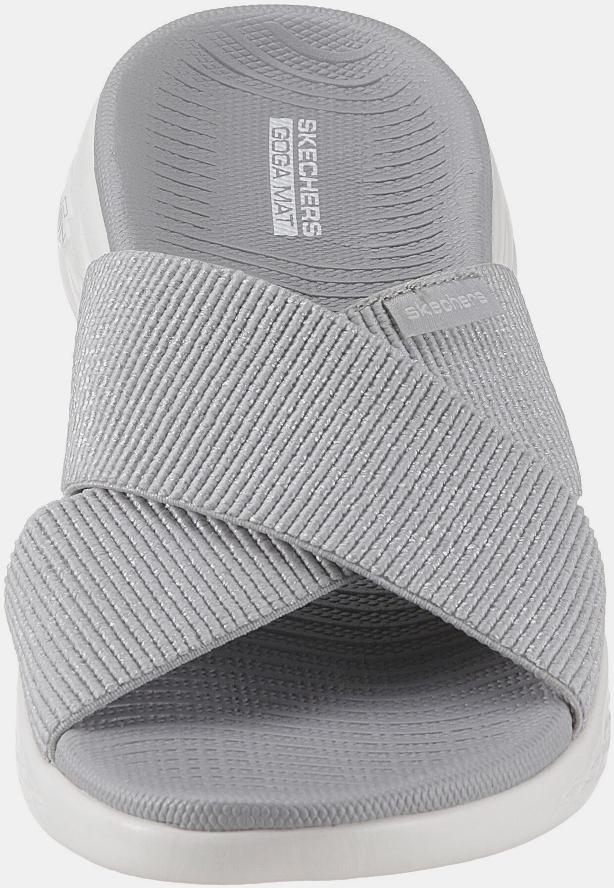Skechers Pantolette - grau-silberfarben