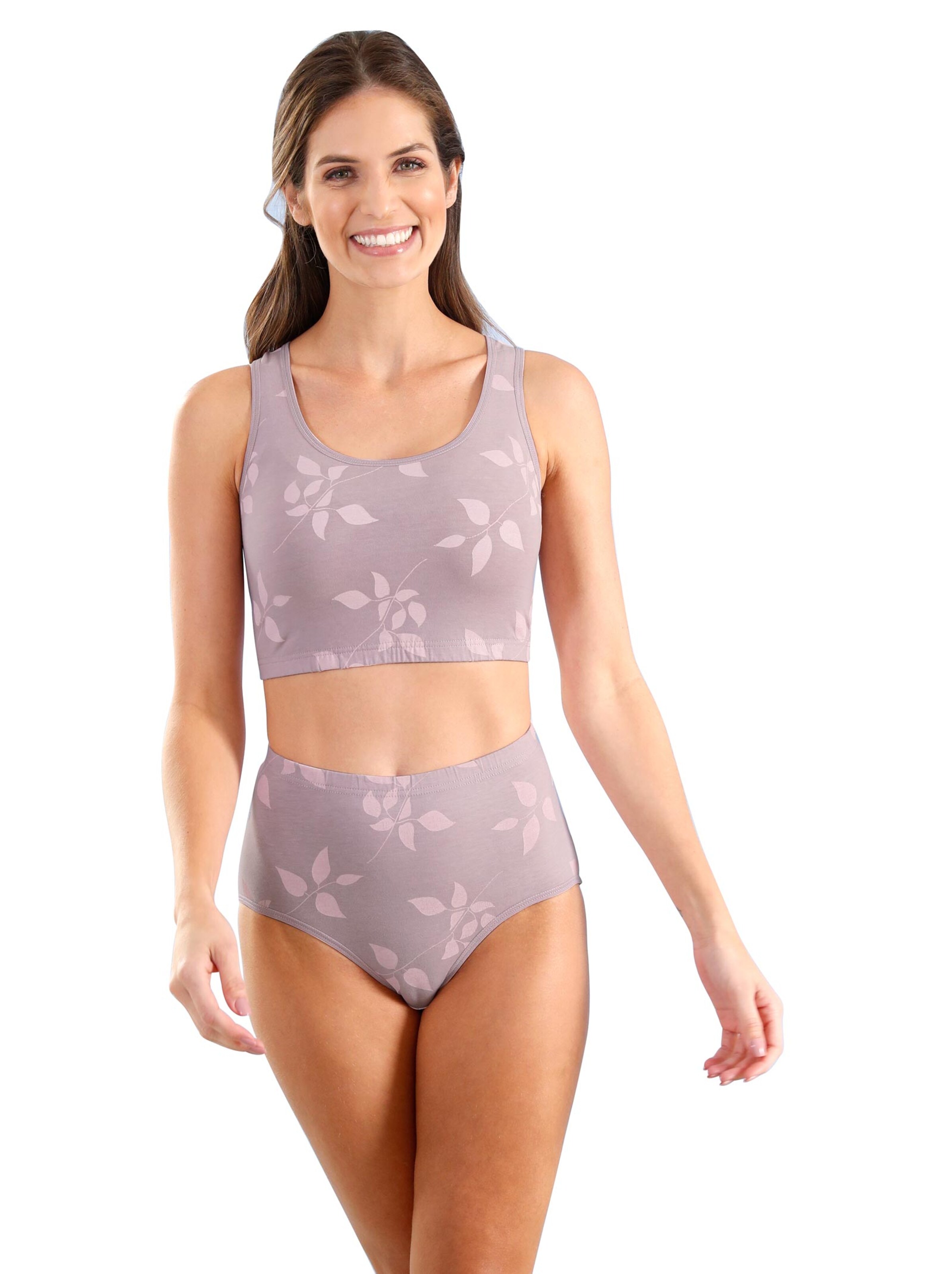 wäschepur Bustier - rosé + rosé-bedruckt