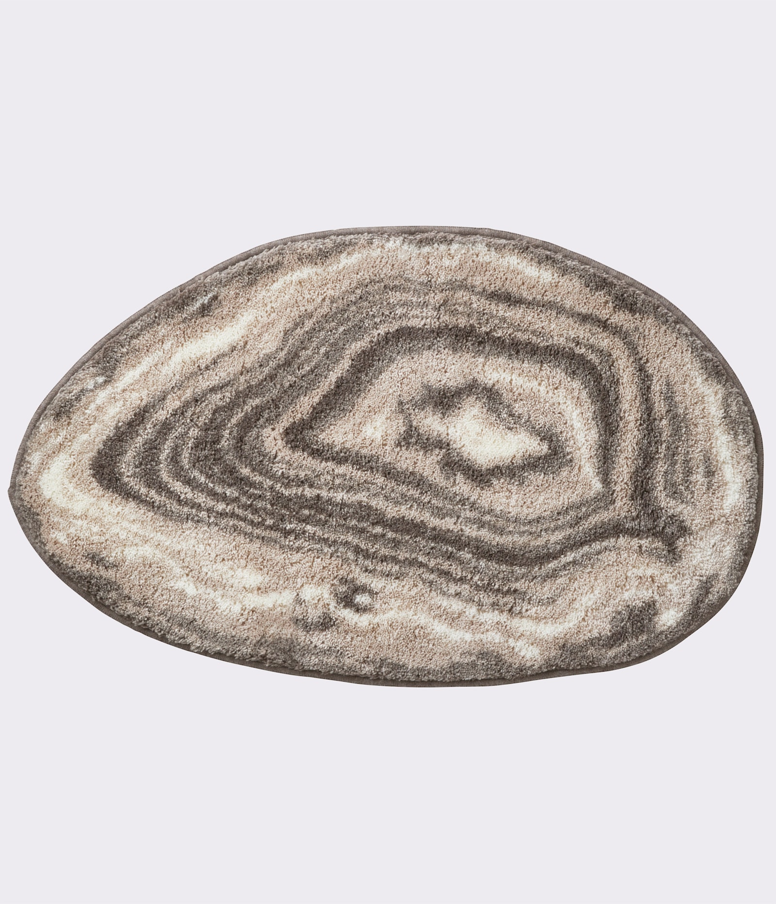 Grund Badematte - taupe-ecru-gemustert