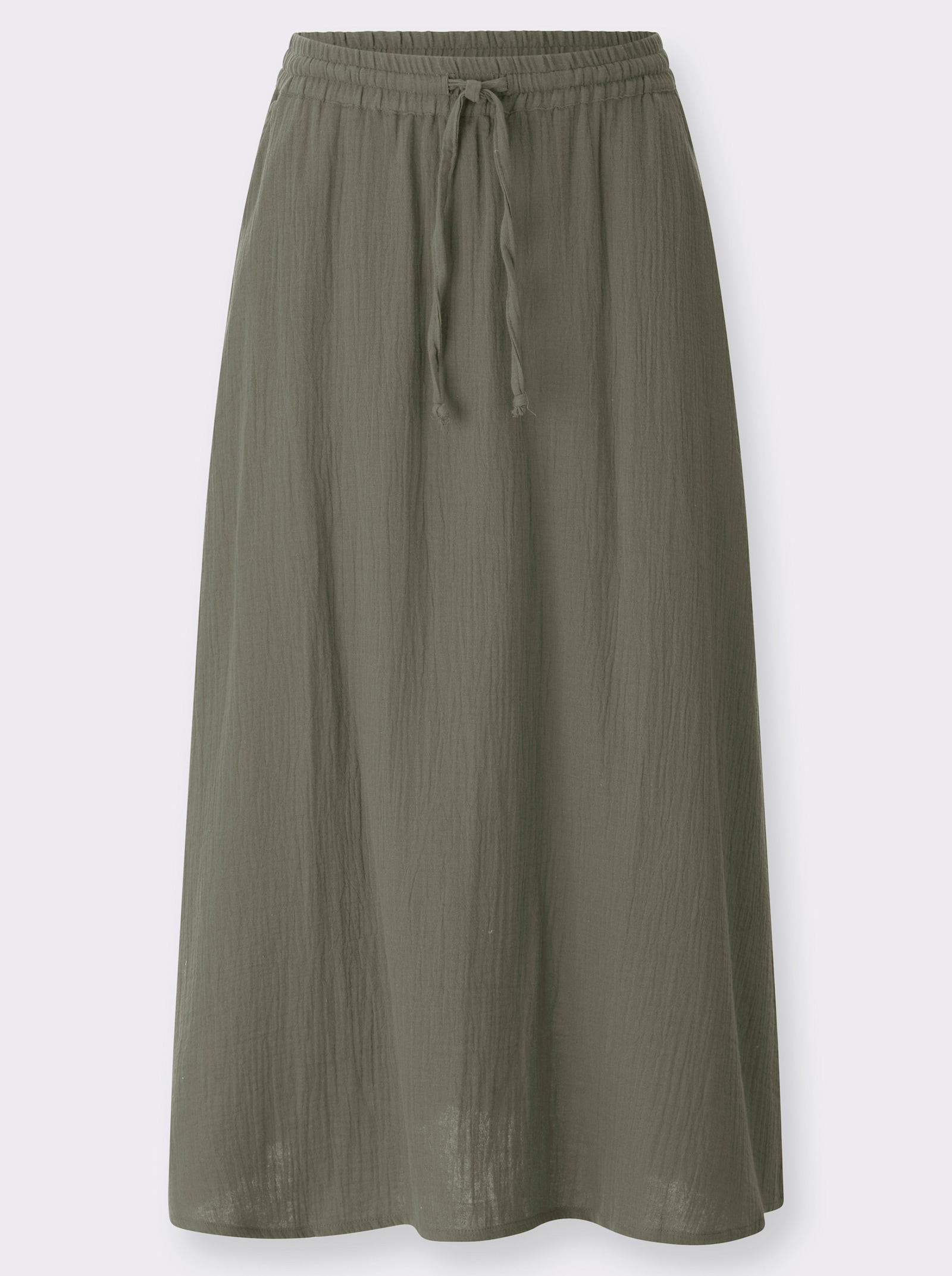 Schlupfrock mit seitlichen Taschen - khaki