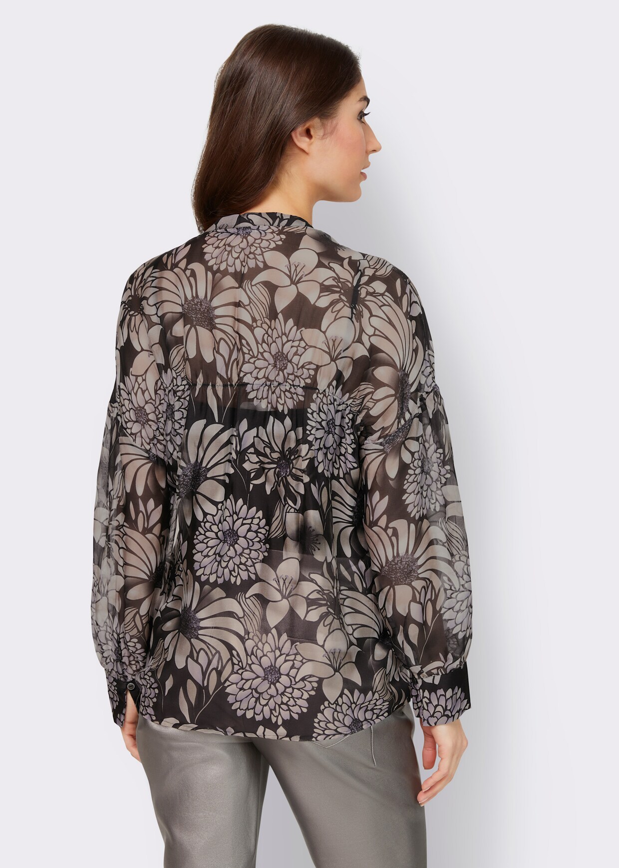 heine Blouse met print - grafiet/lila bedrukt