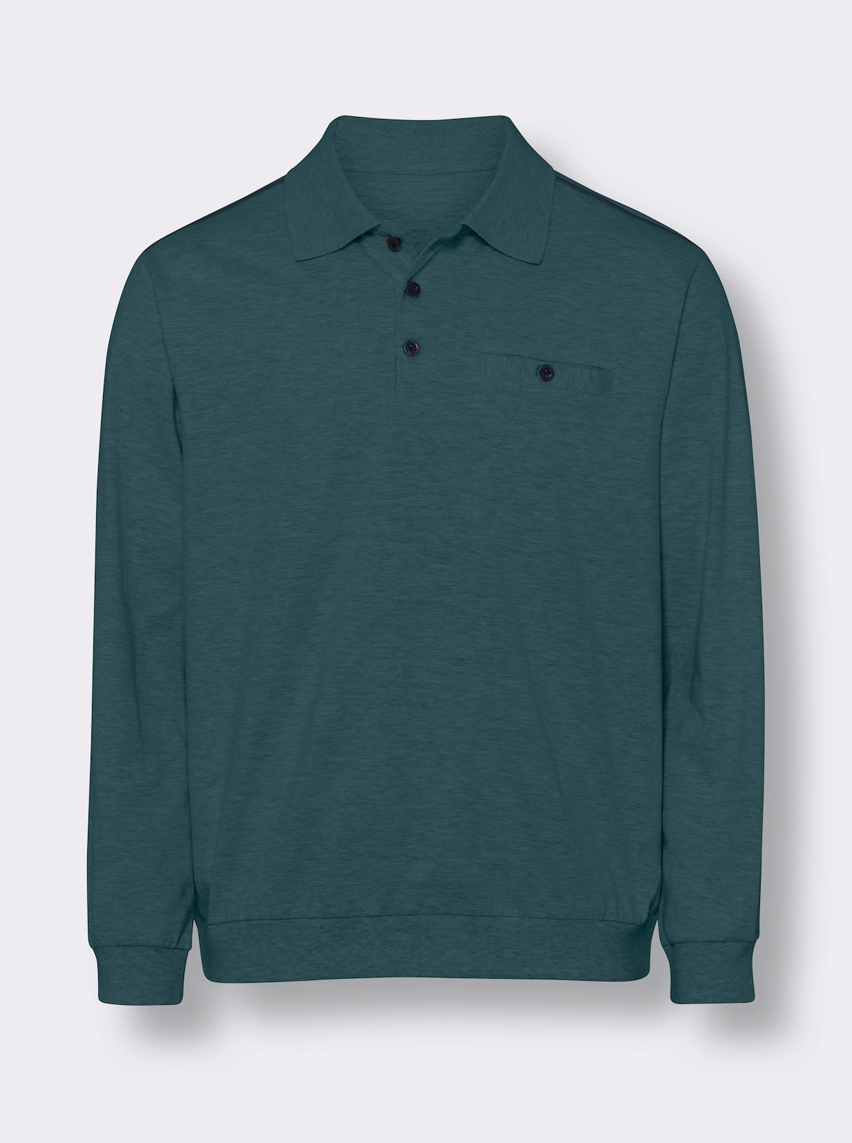 Sweatshirt - petrol gemêleerd