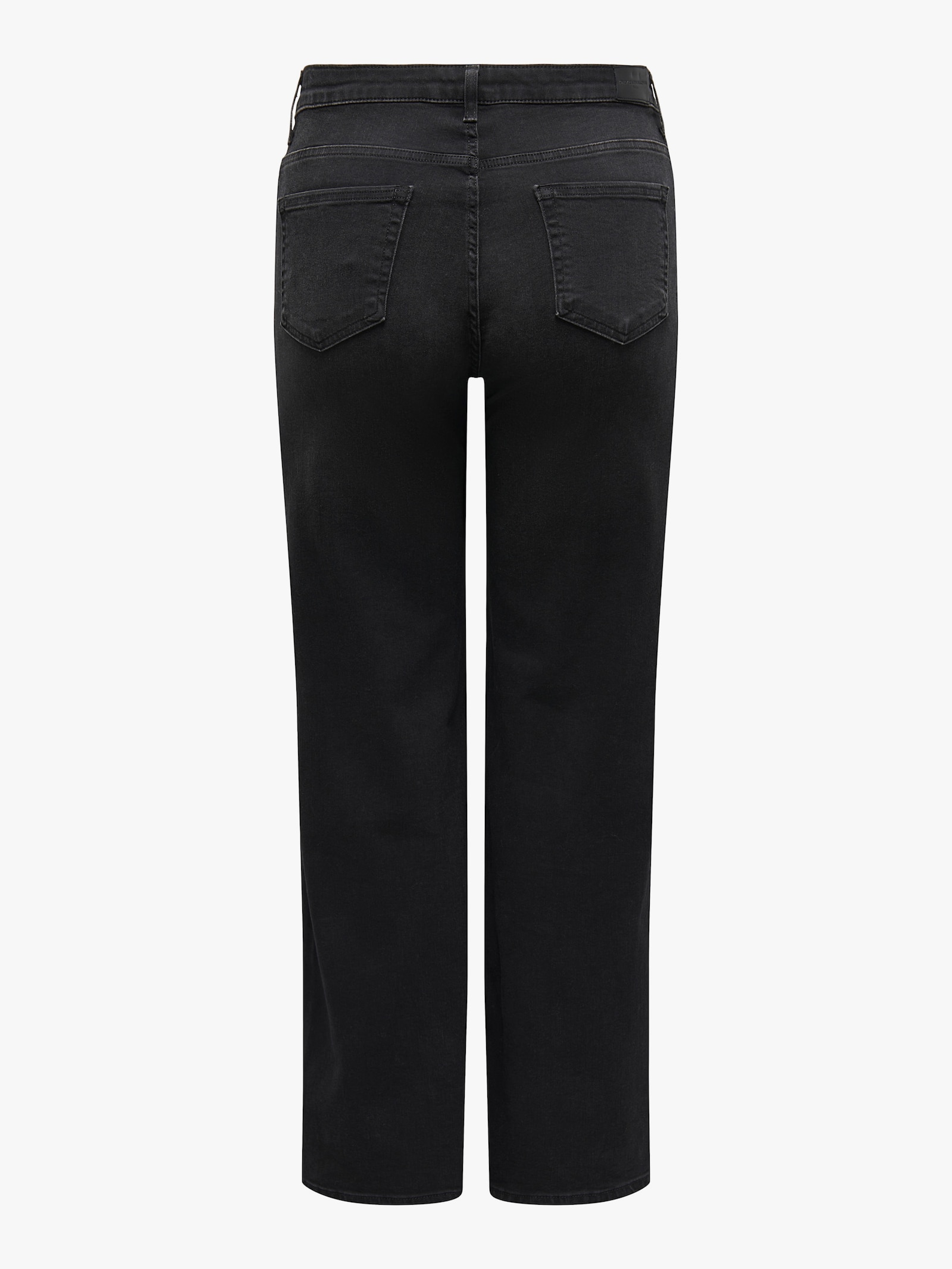 High-waist-Jeans - black denim