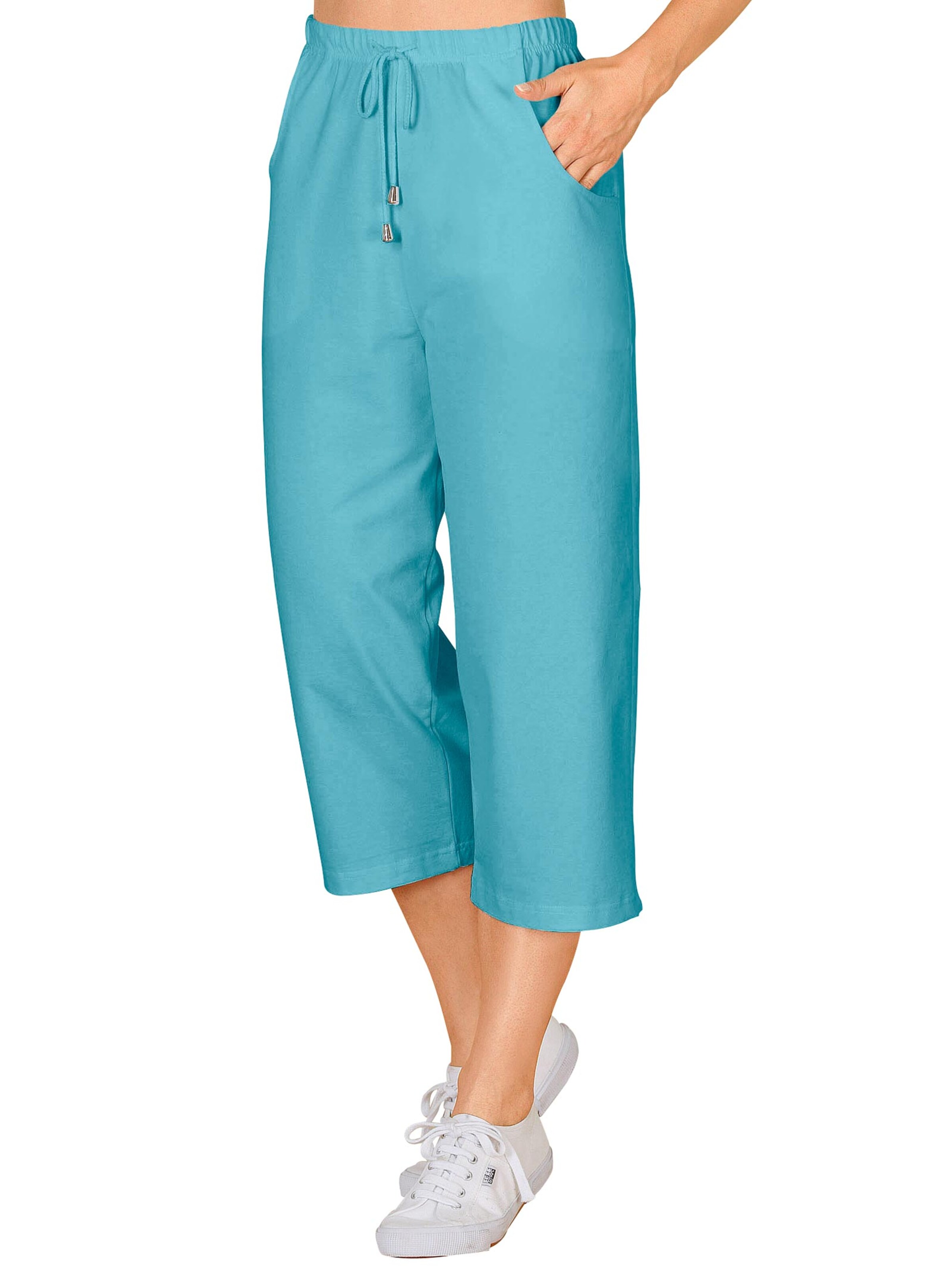 Capri-Freizeithose - türkis