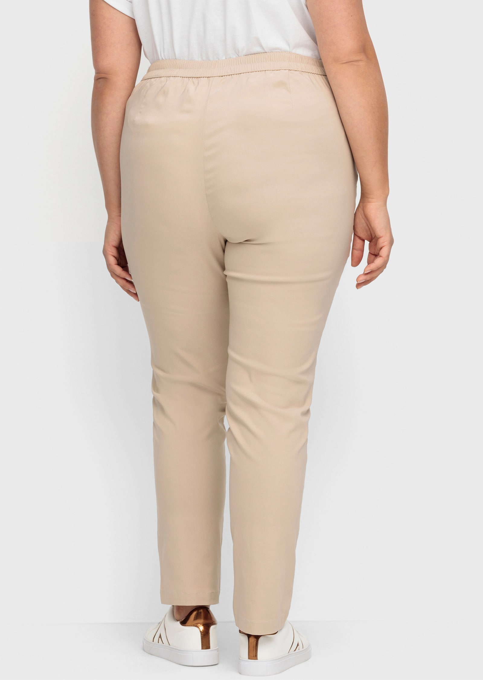 Bengalinhose mit Zierreißverschlüssen - sand