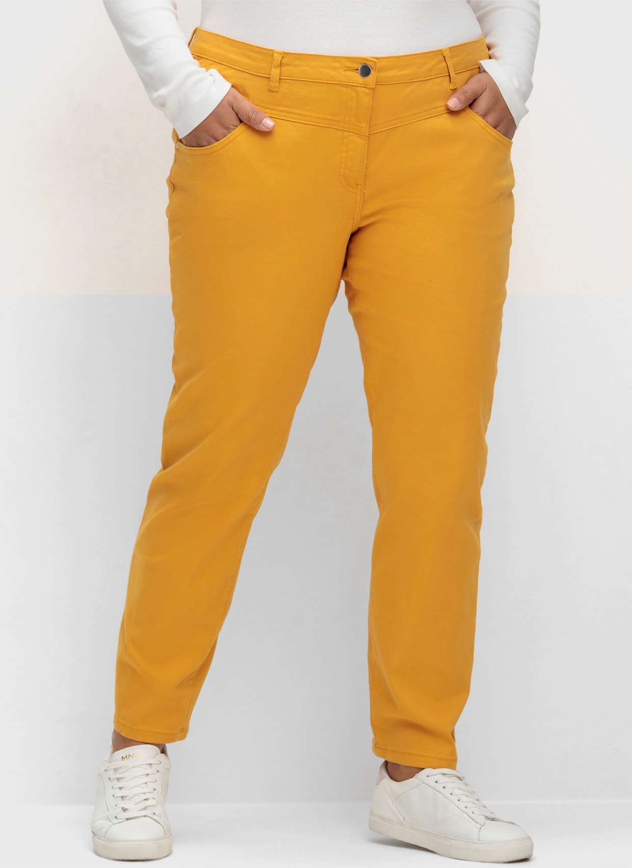 Stretch-Hose - ocker