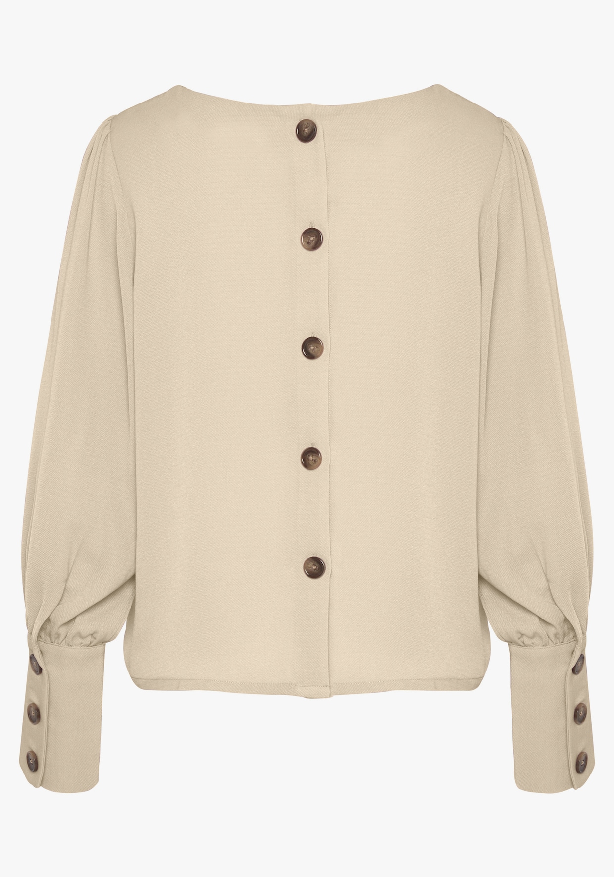 LASCANA Blouse met lange mouwen - crème