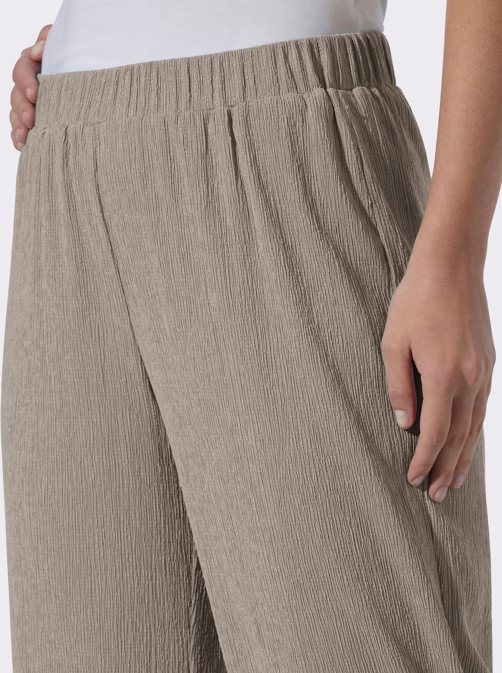 Comfortblouse van crinklemateriaal - sesam