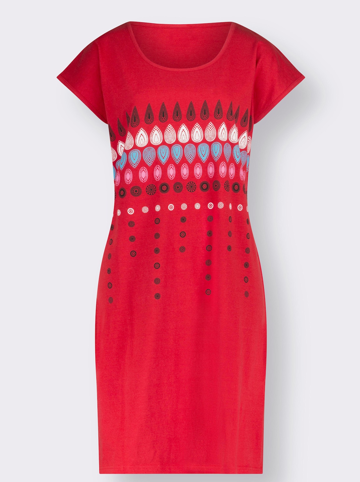 Top Ten Sommerkleid - marine + rot