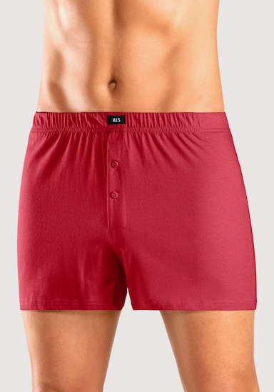 H.I.S Weiter Boxer - rot, blau, marine, khaki, grau-meliert