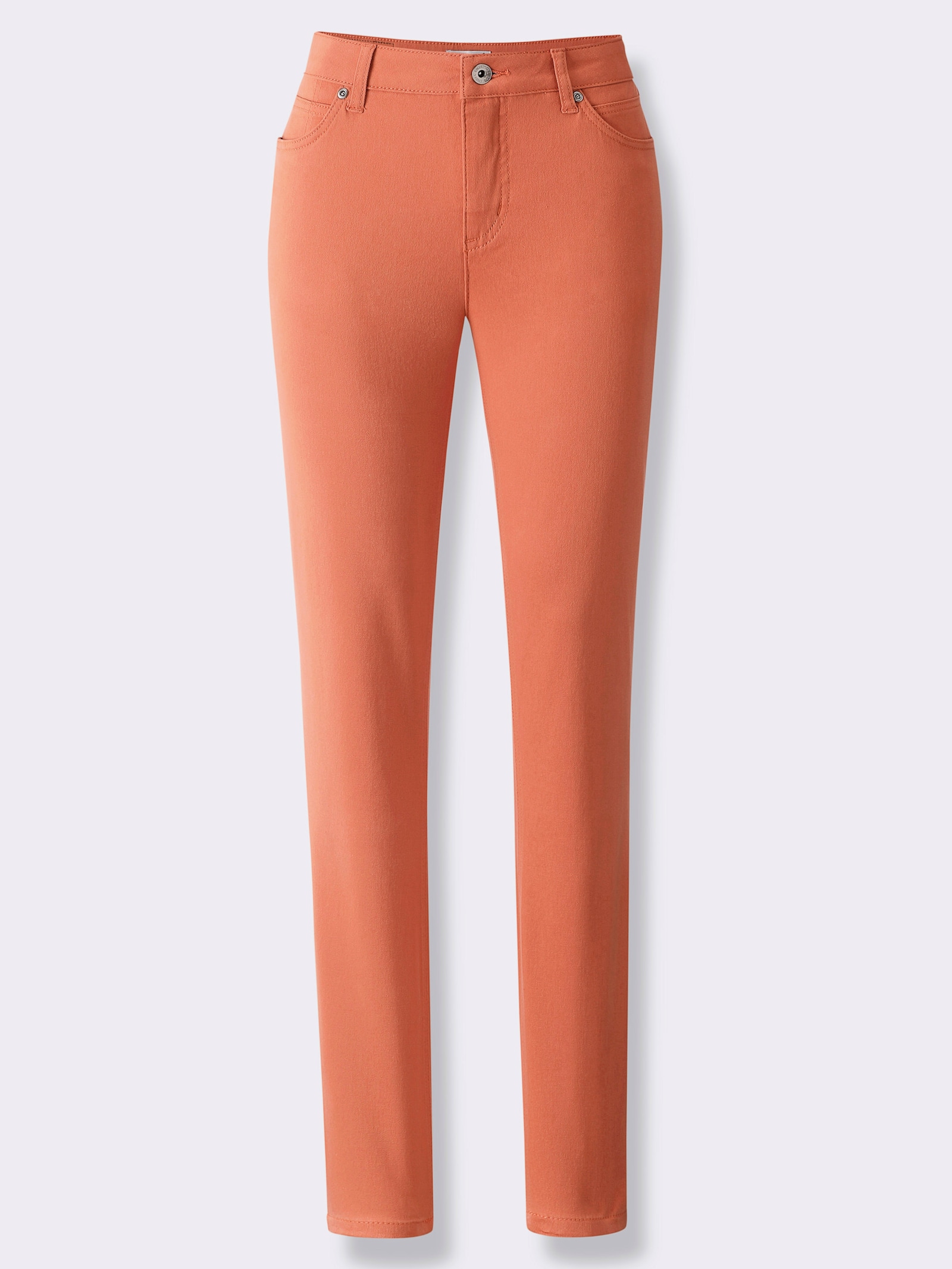 Broek in 5-pocketsmodel - papaya