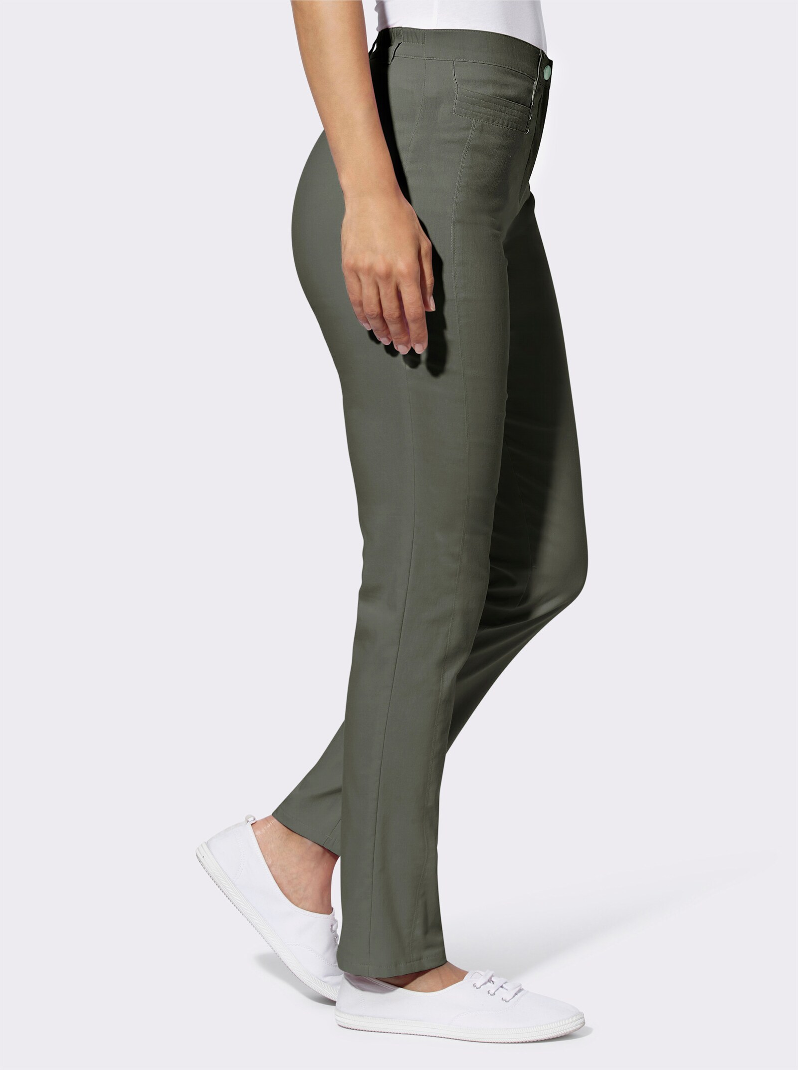 Bengalinhose mit elastischen Einsätzen - khaki