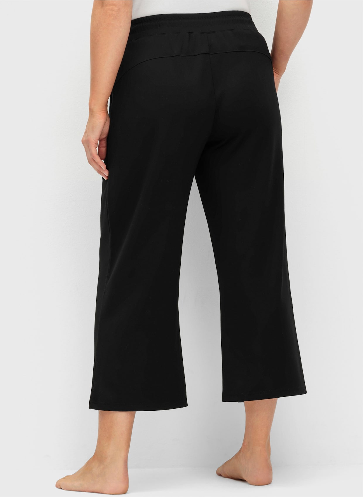 sheego Sportbroek - zwart