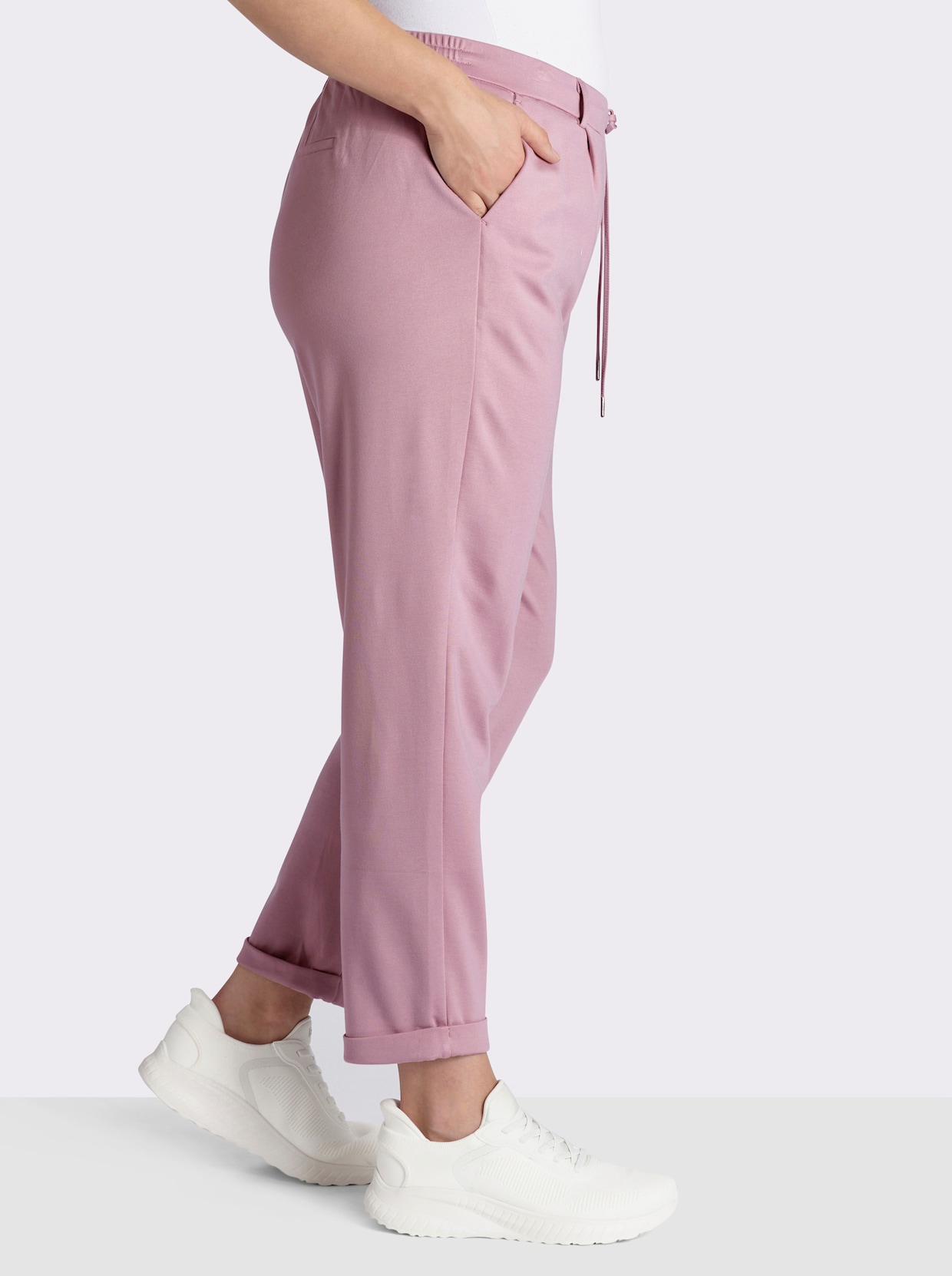 Jogg Pants in Interlock-Qualität - mauve