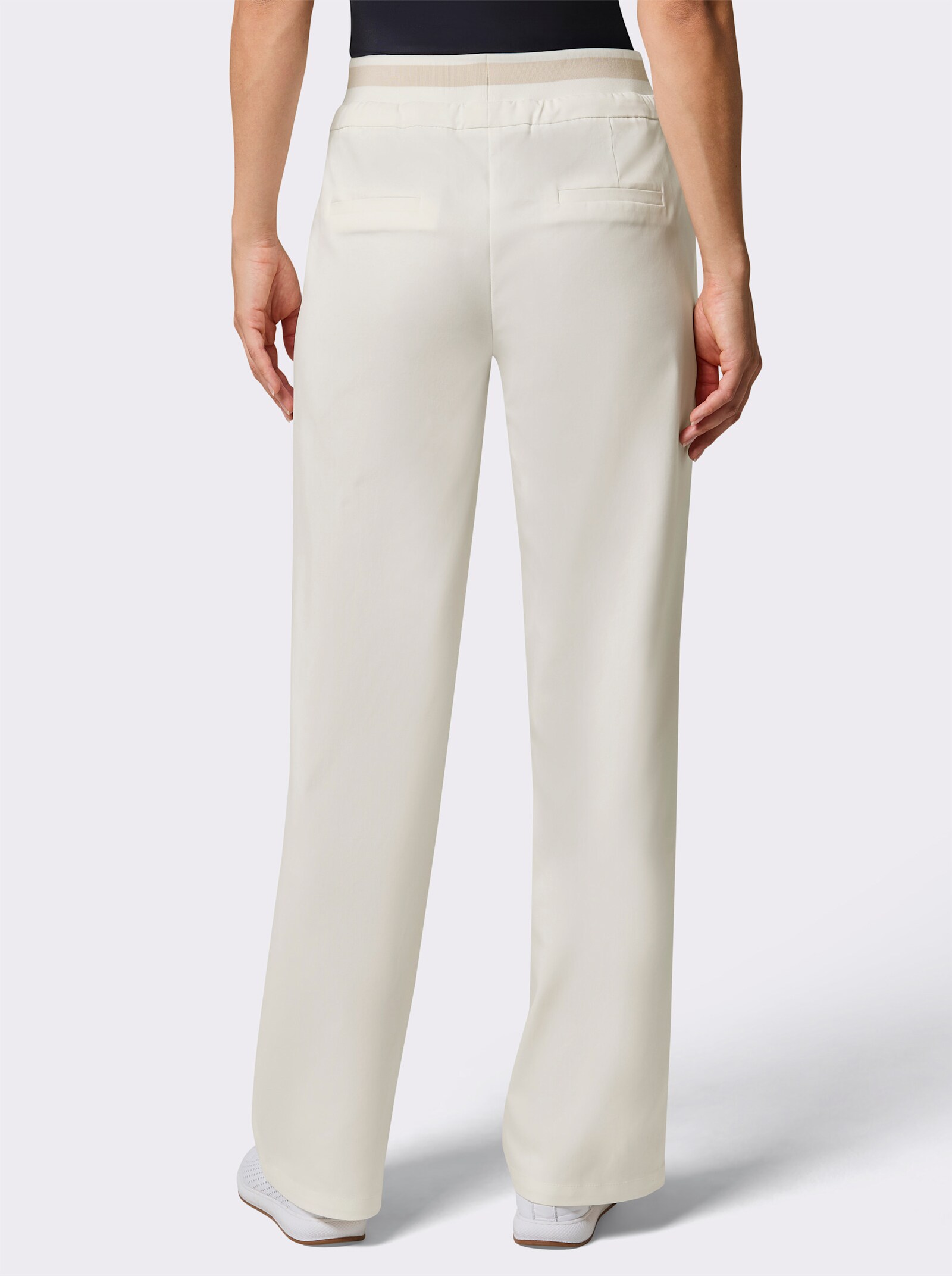 CREATION L PREMIUM Schlupfhose mit Komfort-Bund - ecru
