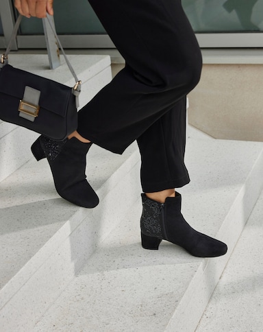 LASCANA Bottines - noir/brillant