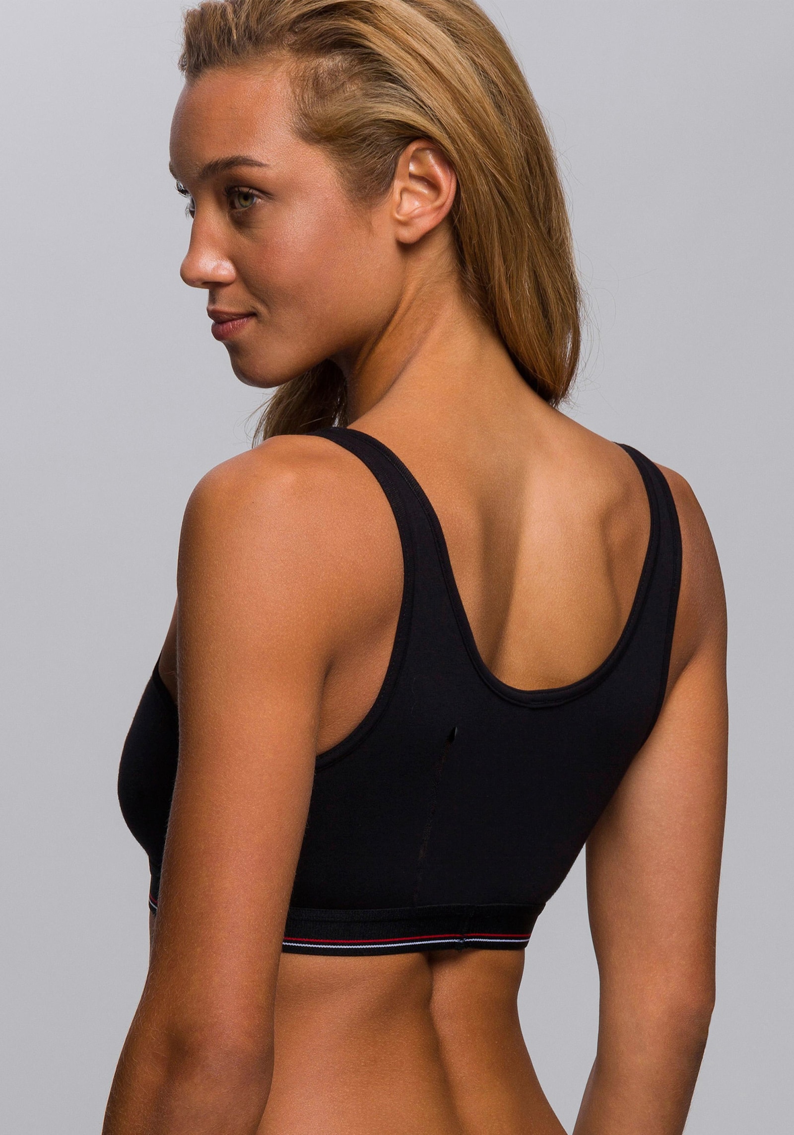 H.I.S Bustier - schwarz, grau-meliert