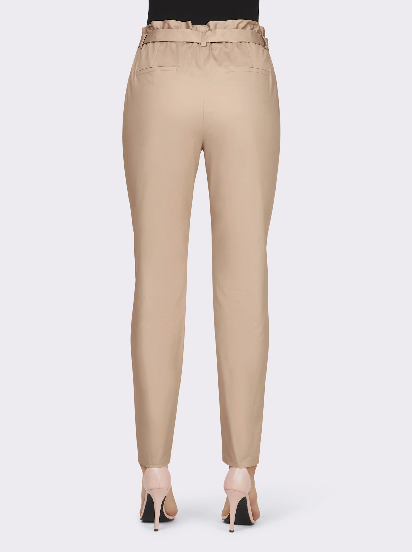 heine Chinohose mit hohem Bund - beige