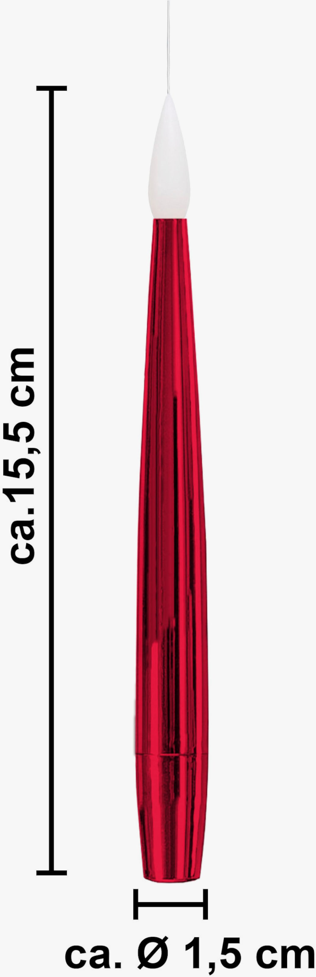 my home LED Dekolicht - chrom rot