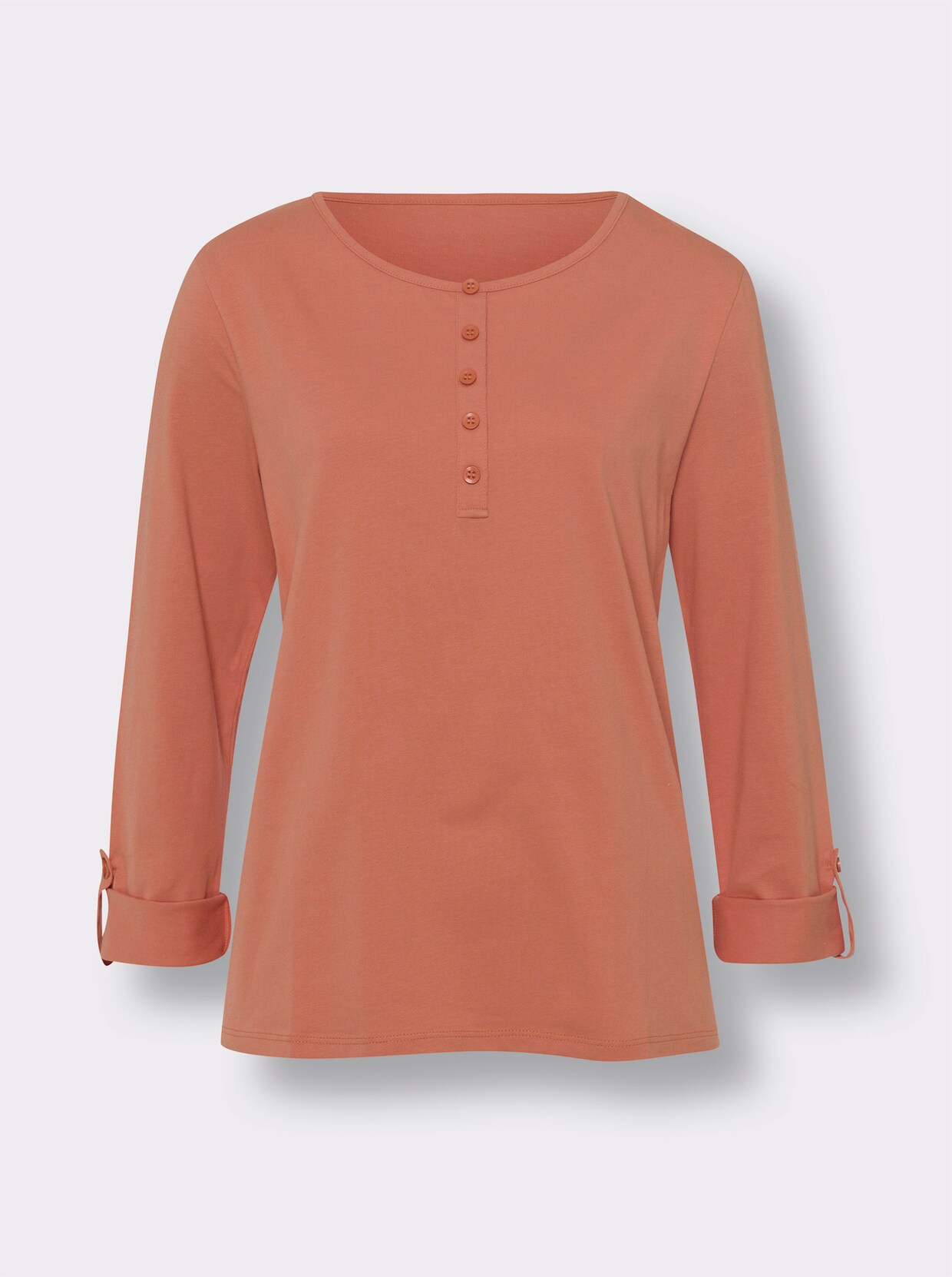 Shirt met lange mouwen - papaya