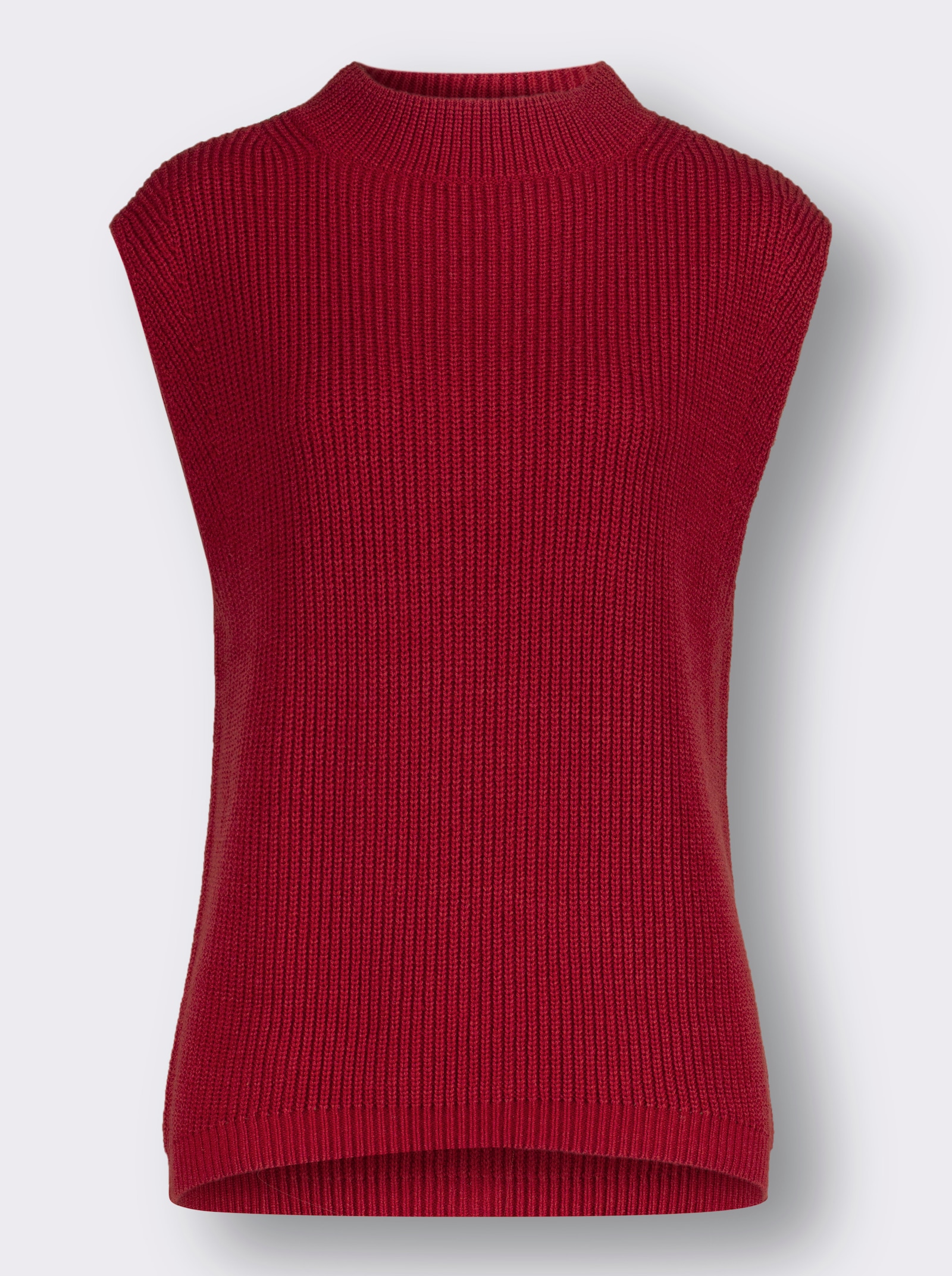 Pullunder mit Merinowolle - rot