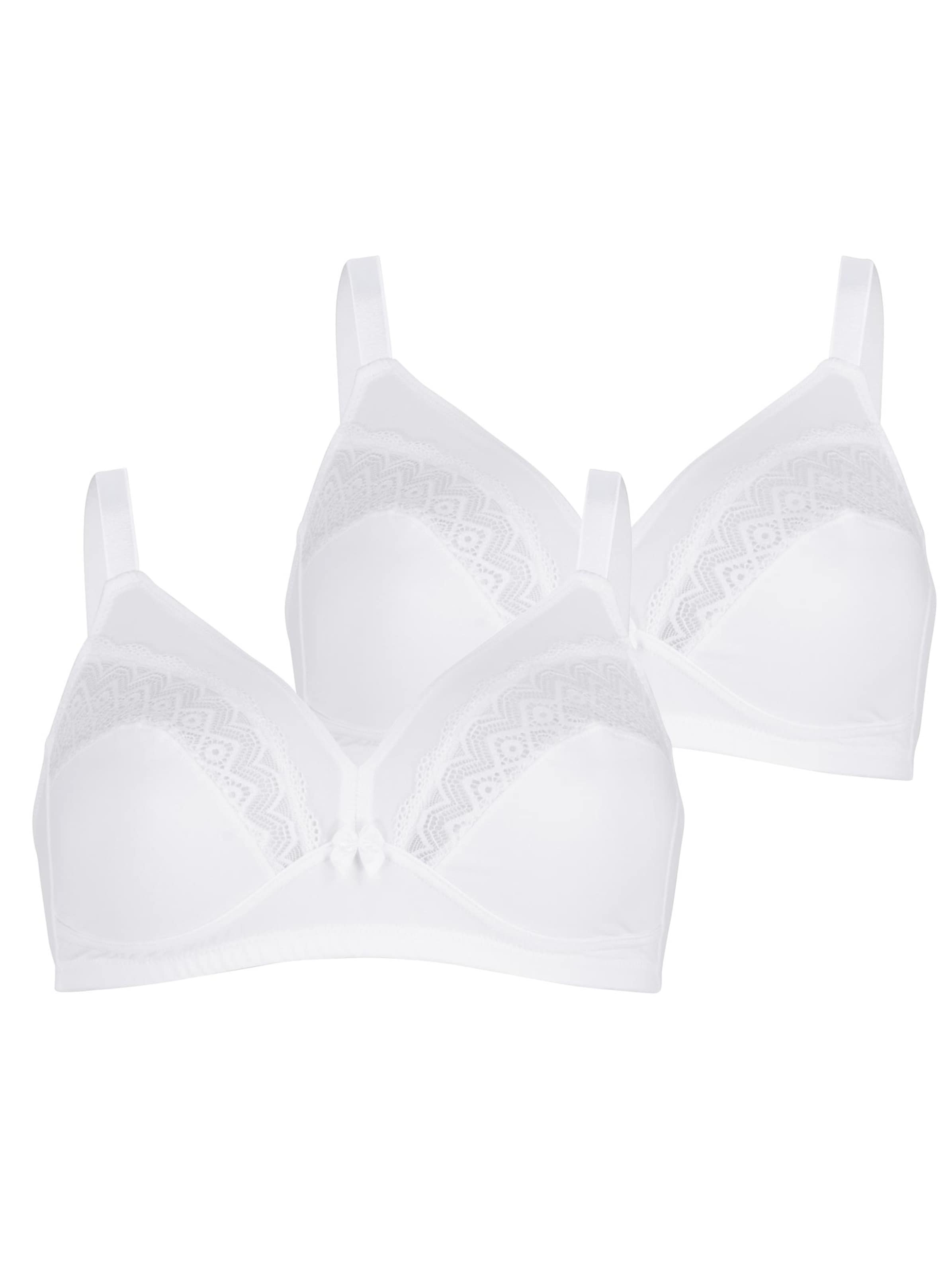 wäschepur BH ohne Bügel - weiß