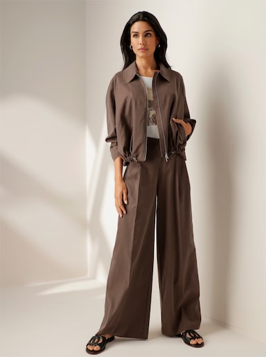 heine Hosenanzug in Twill-Qualität - schoko