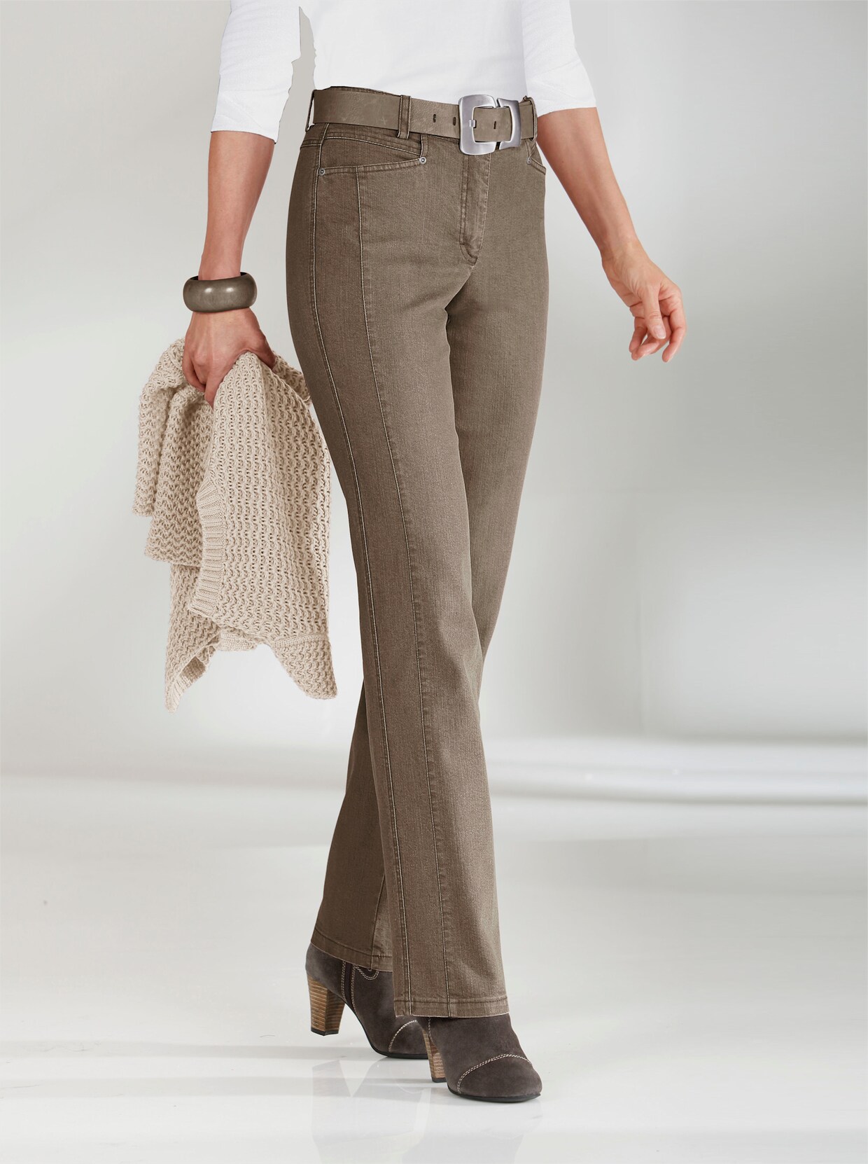 Cosma Gerade Jeans - taupe