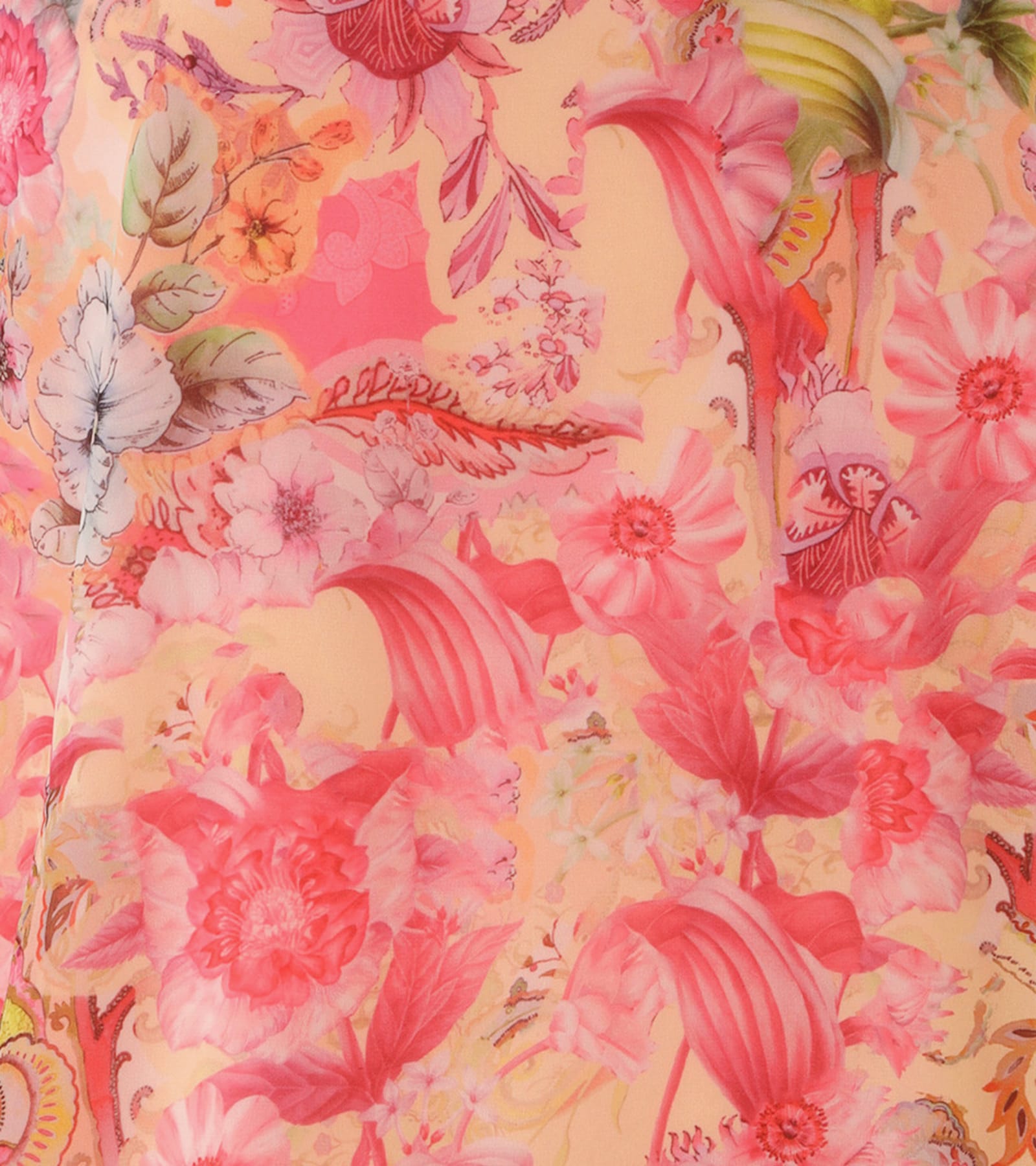 Aniston PLUS Schlupfbluse - gelb-rose-pink