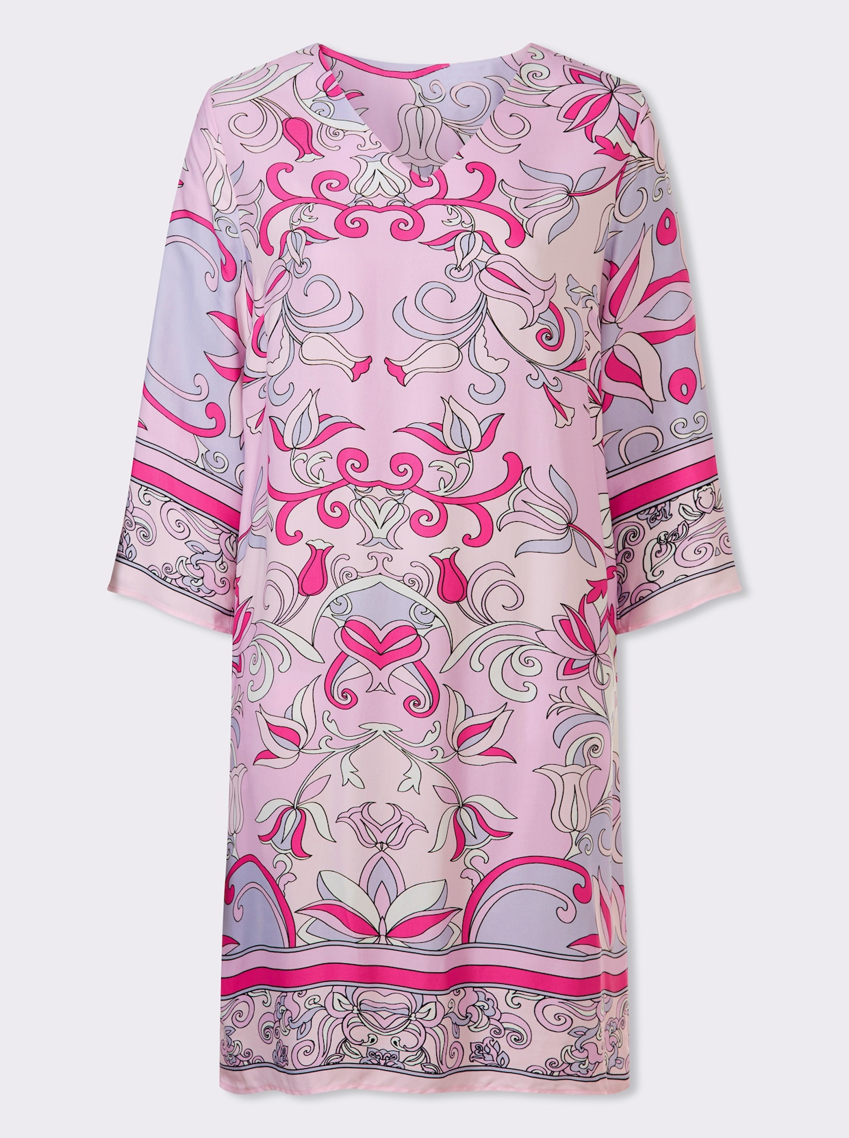 heine Druckkleid - rosé-hellrosé-bedruckt