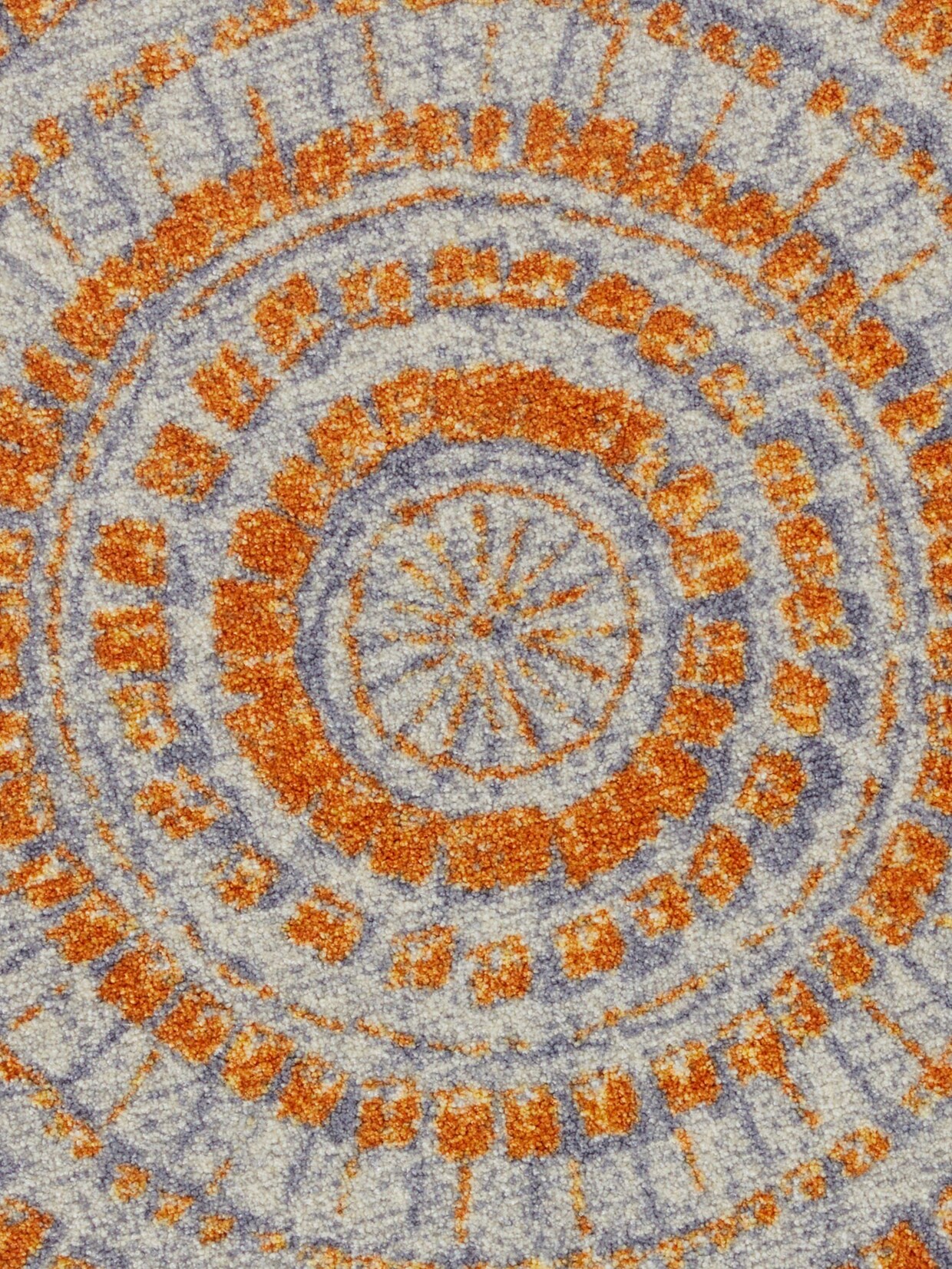 Salonloewe Fußmatte - grau-orange