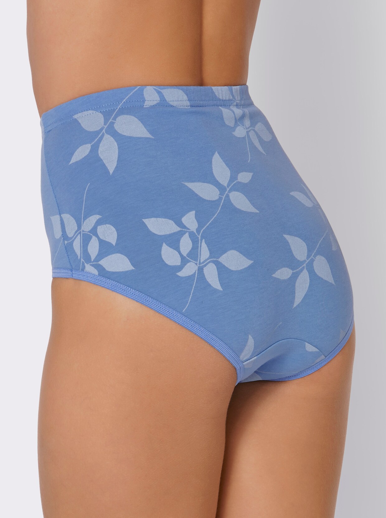 wäschepur Taillenslip - bleu + bleu-bedruckt