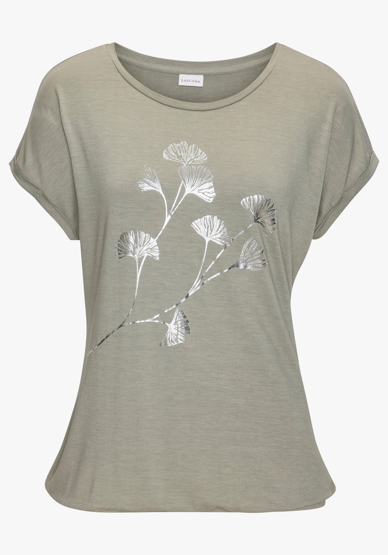 LASCANA T-shirt à manches courtes - kaki