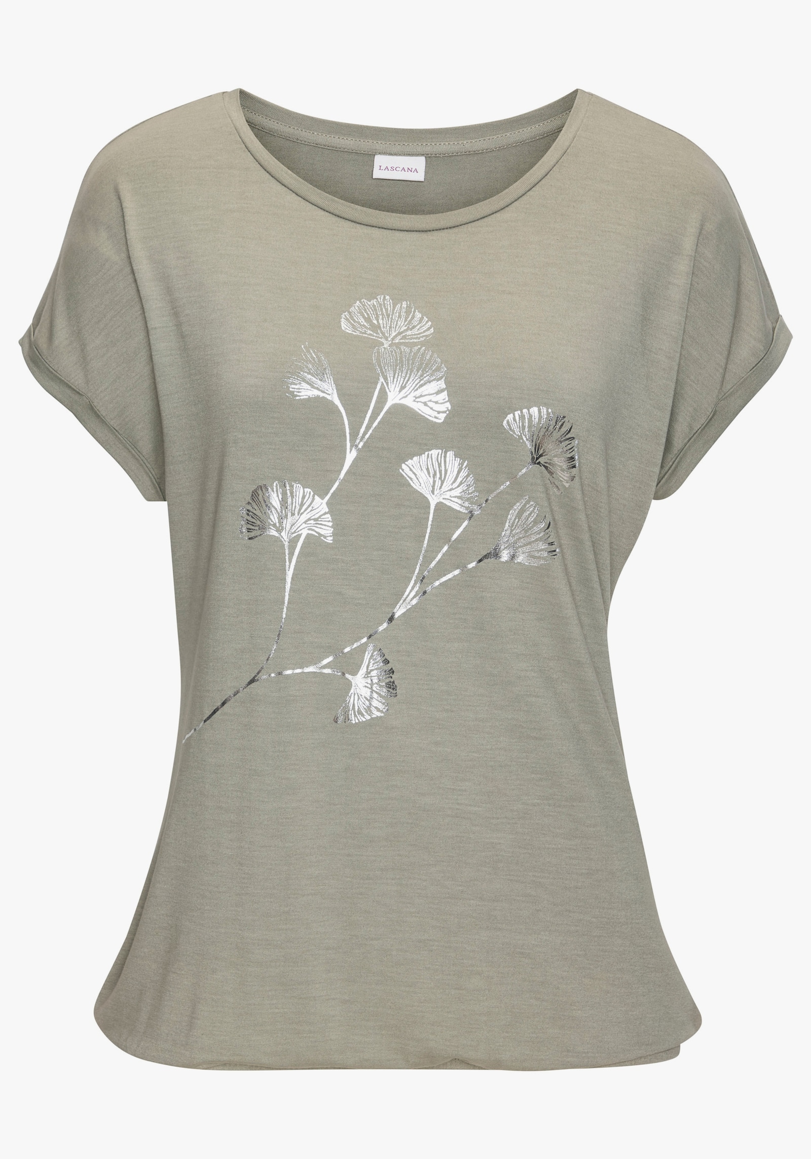 LASCANA Kurzarmshirt - khaki